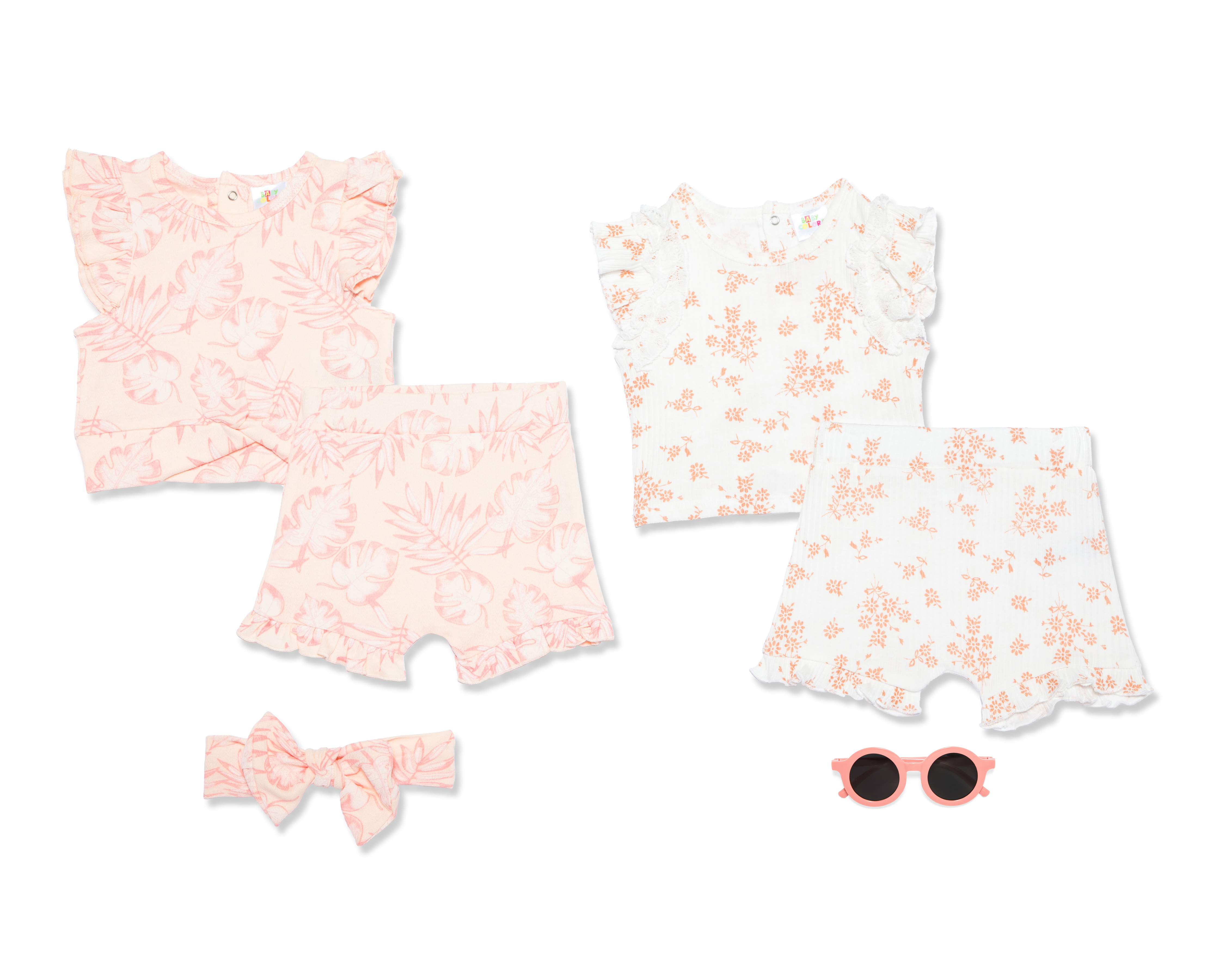 Conjunto para Bebé Niña Baby Colors de Algodón 6 Piezas