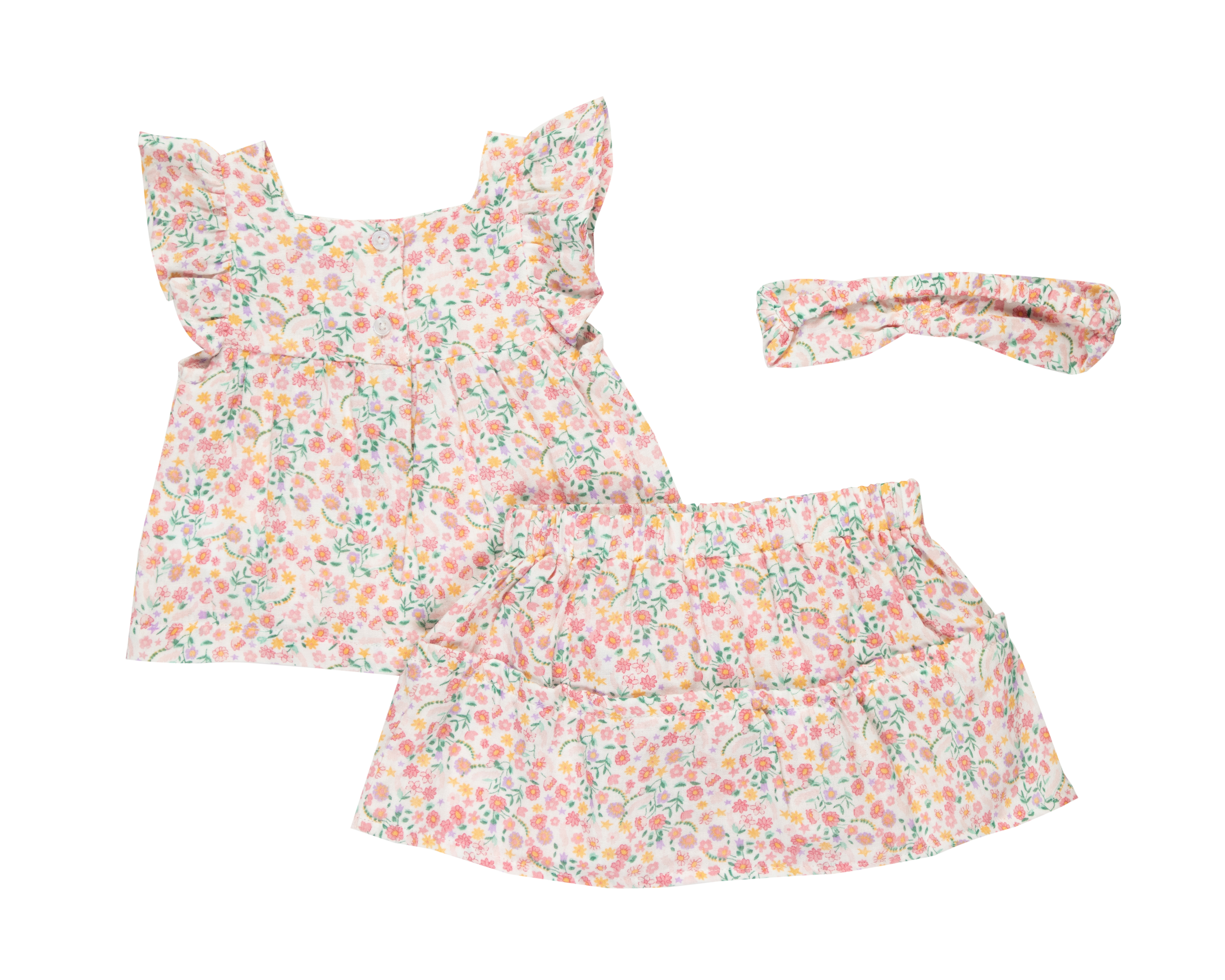 Foto 2 | Foto 2 | Conjunto para Bebé Niña Baby Colors 3 Piezas