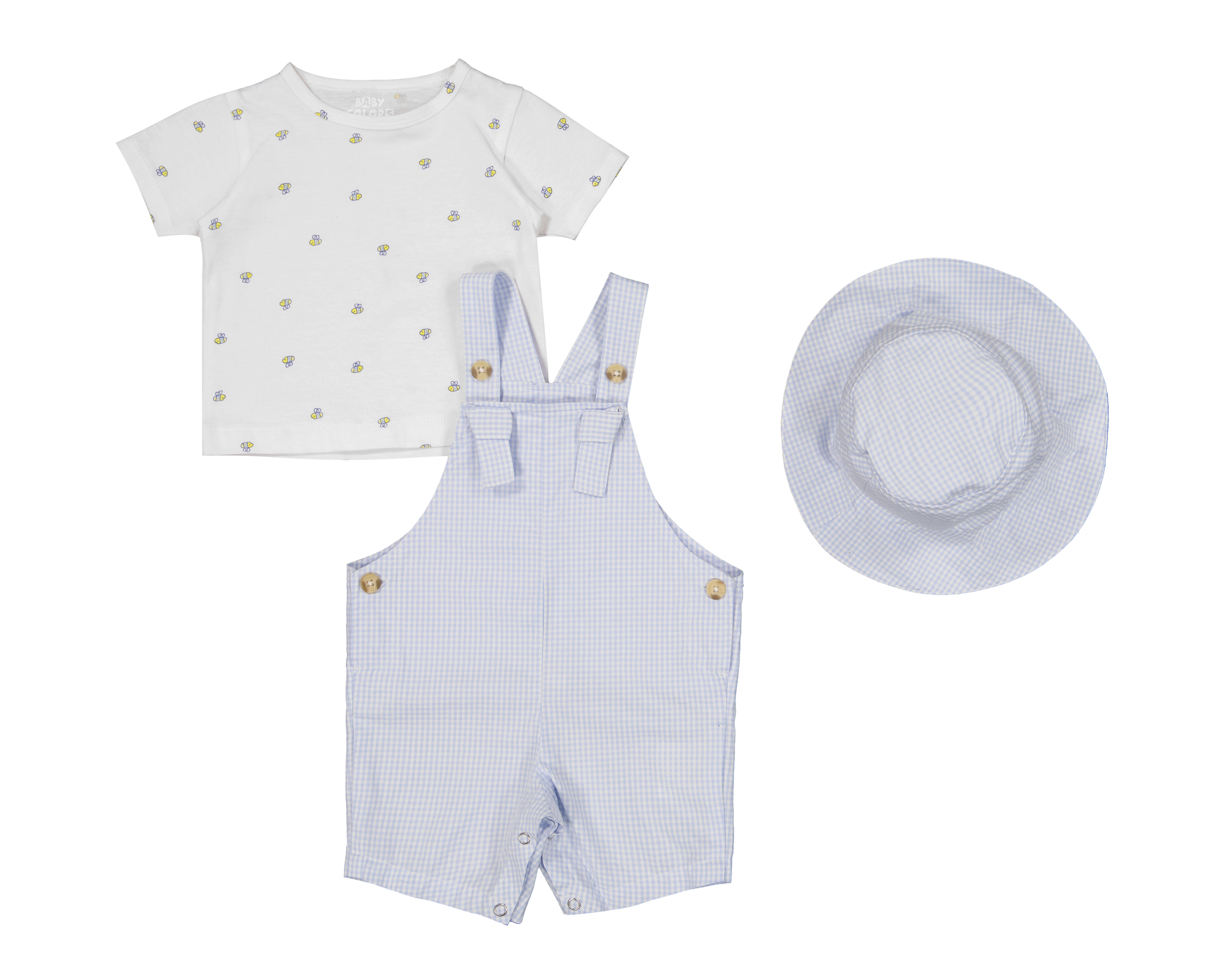 Foto 1 | Foto 1 | Conjunto de Algodón para Bebé Niño Baby Colors 3 Piezas