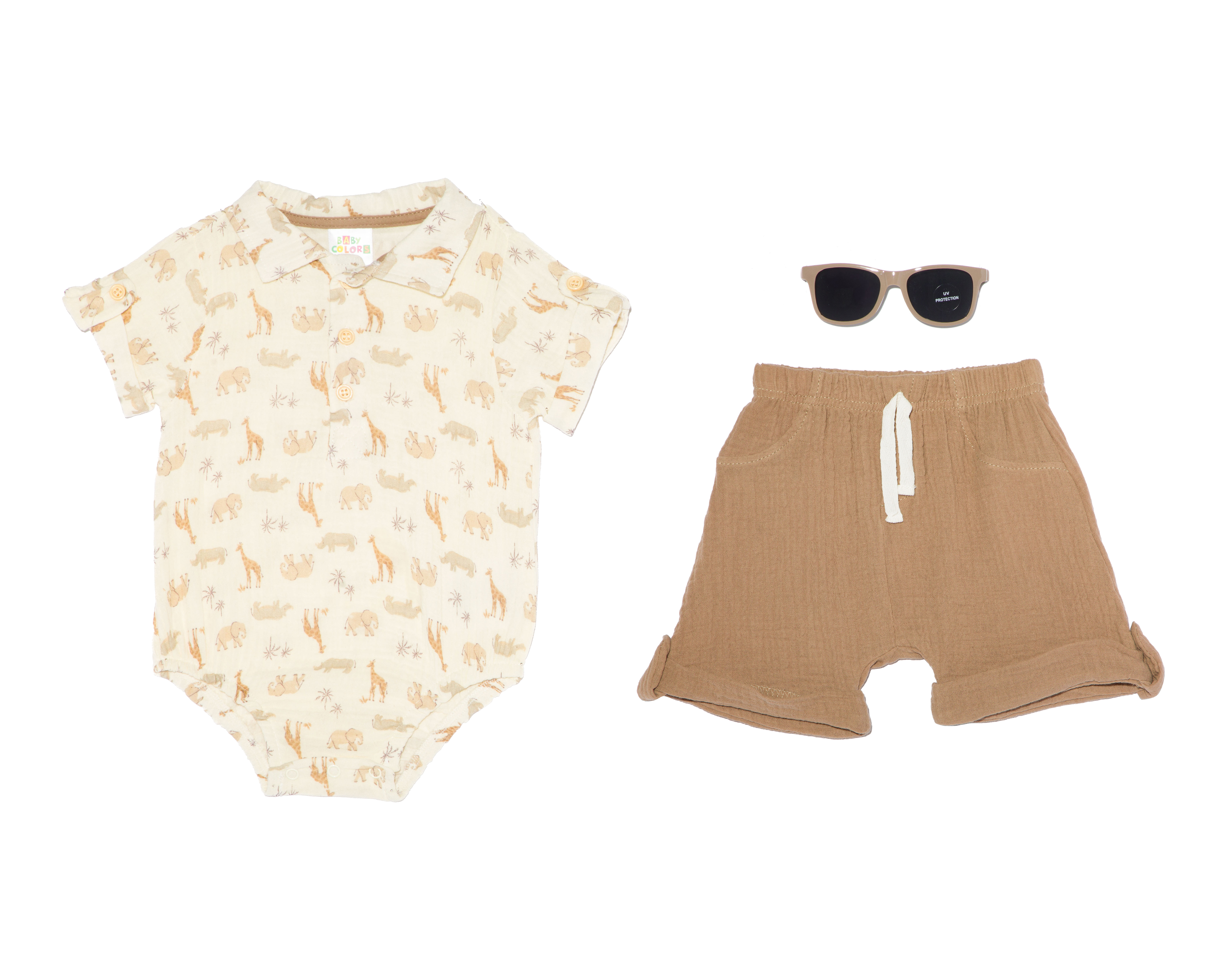 Conjunto para Bebé Niño Baby Colors de Algodón 3 Piezas