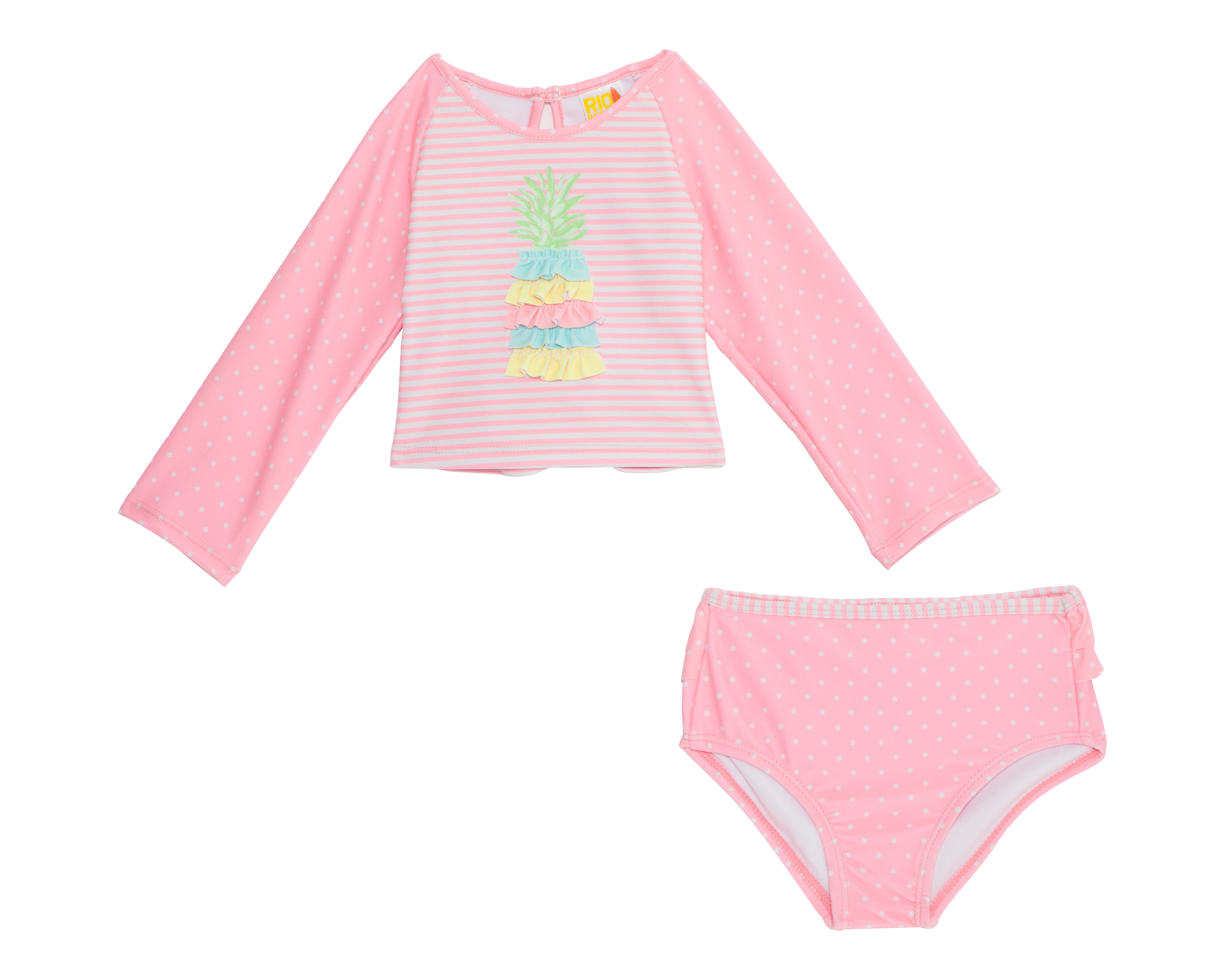 Traje de Baño para Bebé Niña Rio Beach Rosa 2 Piezas