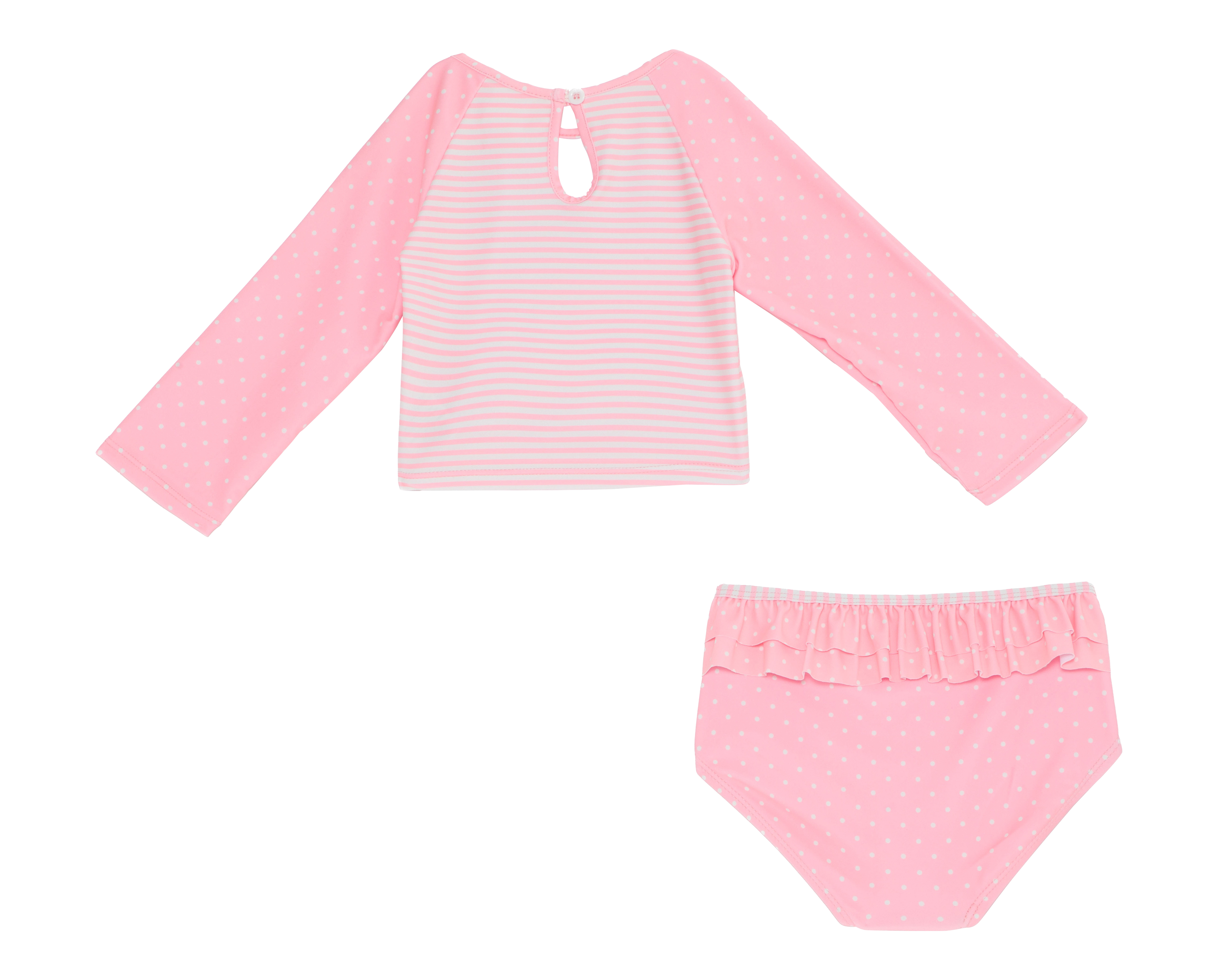 Foto 3 pulgar | Foto 2 | Traje de Baño para Bebé Niña Rio Beach Rosa 2 Piezas