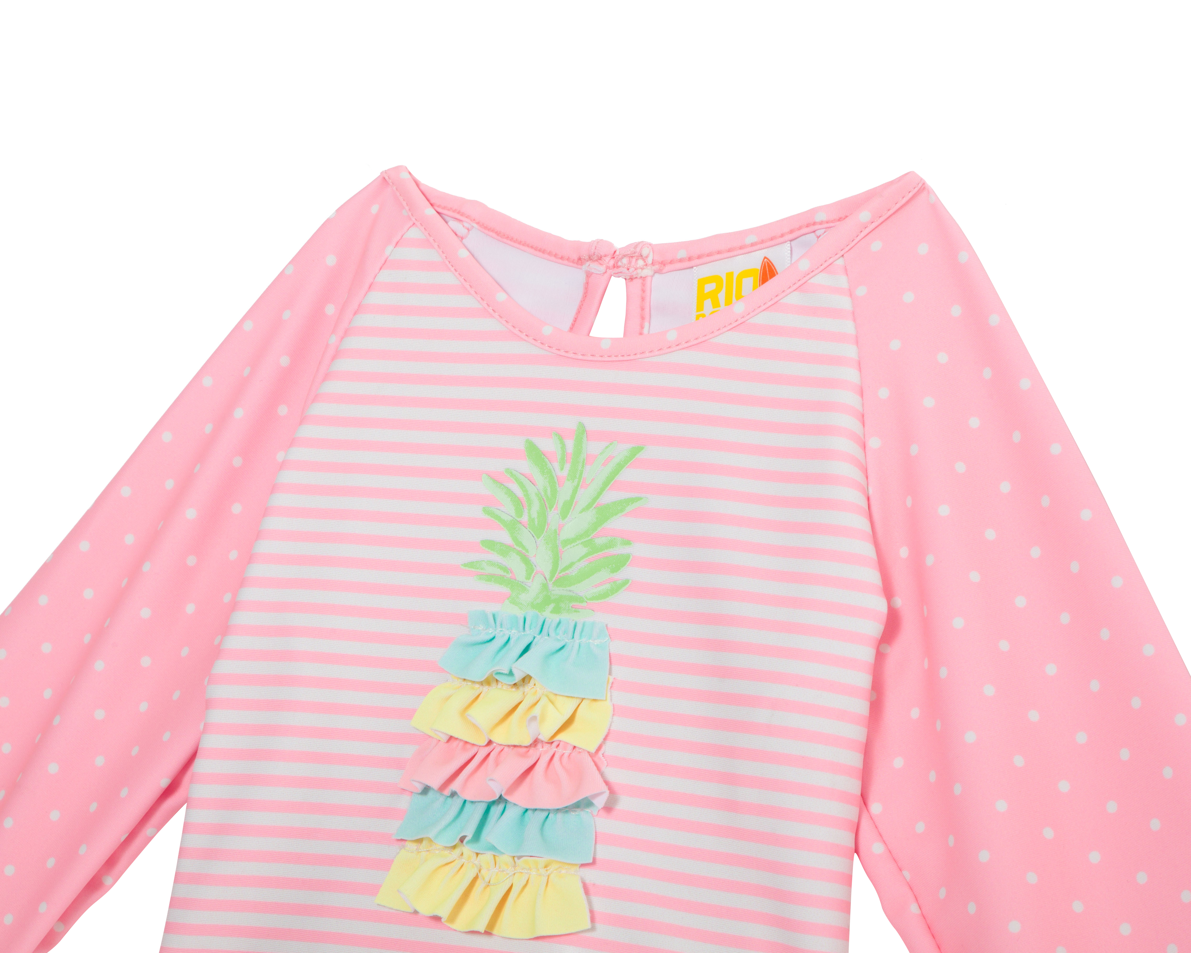 Foto 5 pulgar | Foto 4 | Traje de Baño para Bebé Niña Rio Beach Rosa 2 Piezas