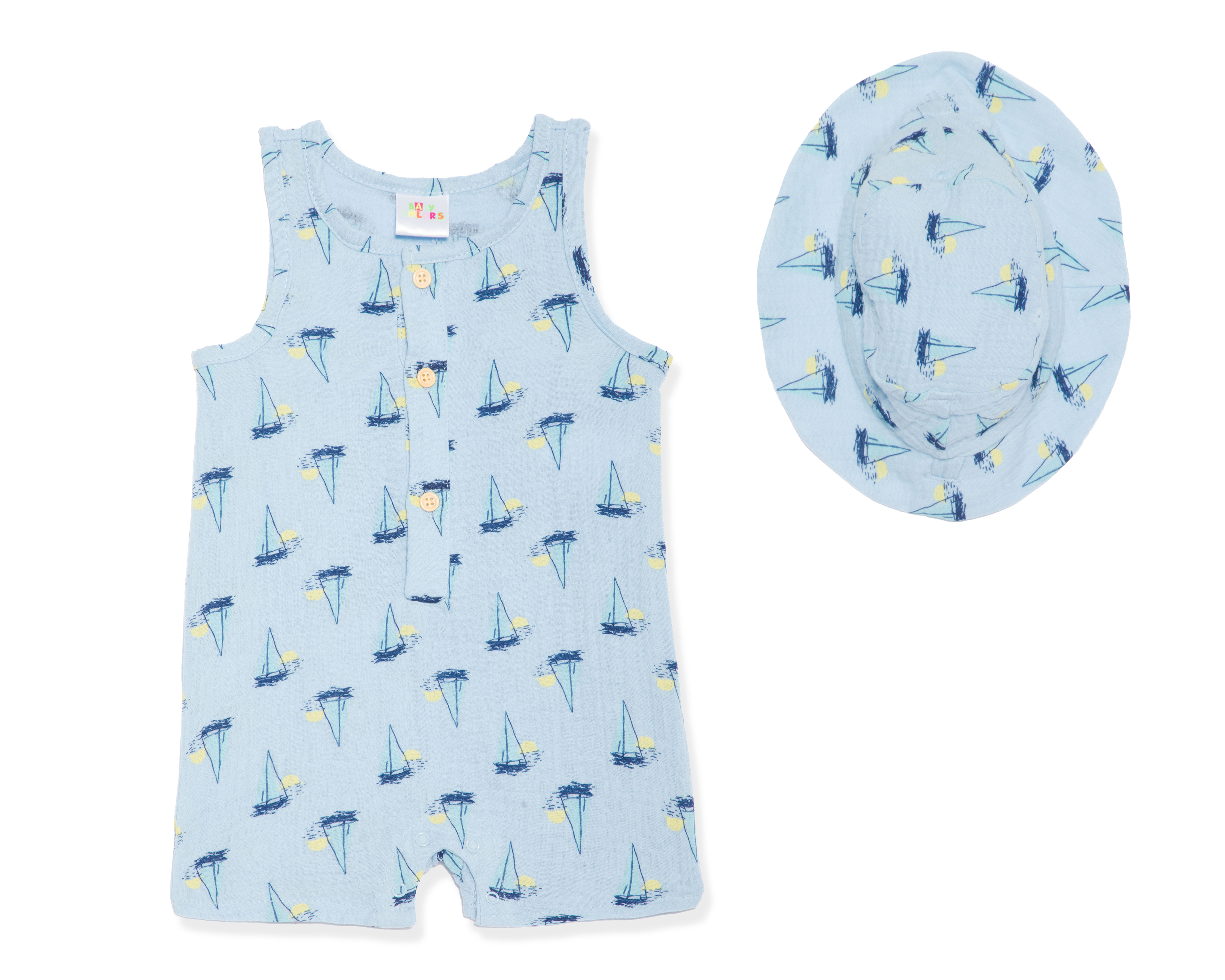 Jumper para Bebé Niño Baby Colors de Algodón 2 Piezas