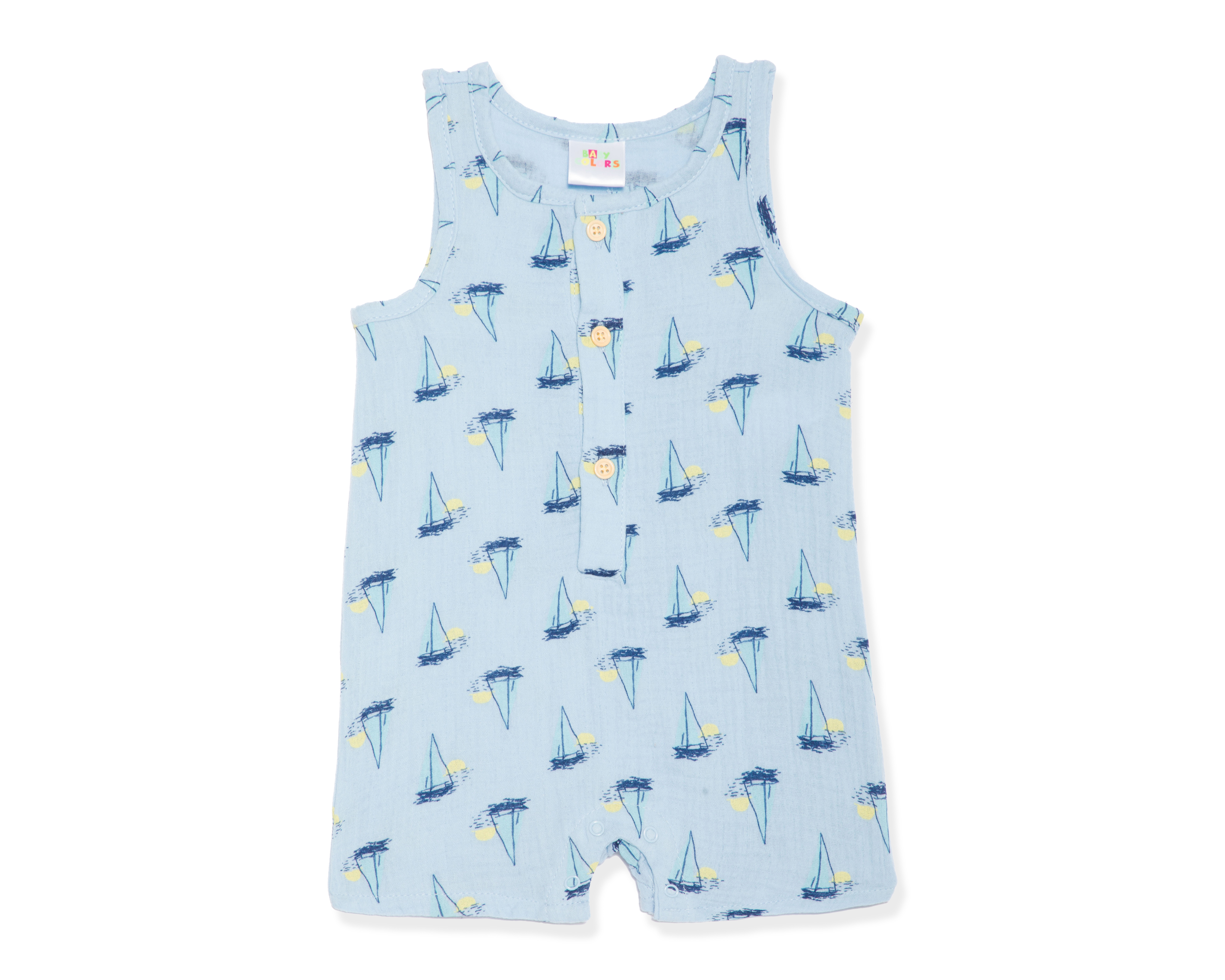 Foto 2 | Foto 2 | Jumper para Bebé Niño Baby Colors de Algodón 2 Piezas