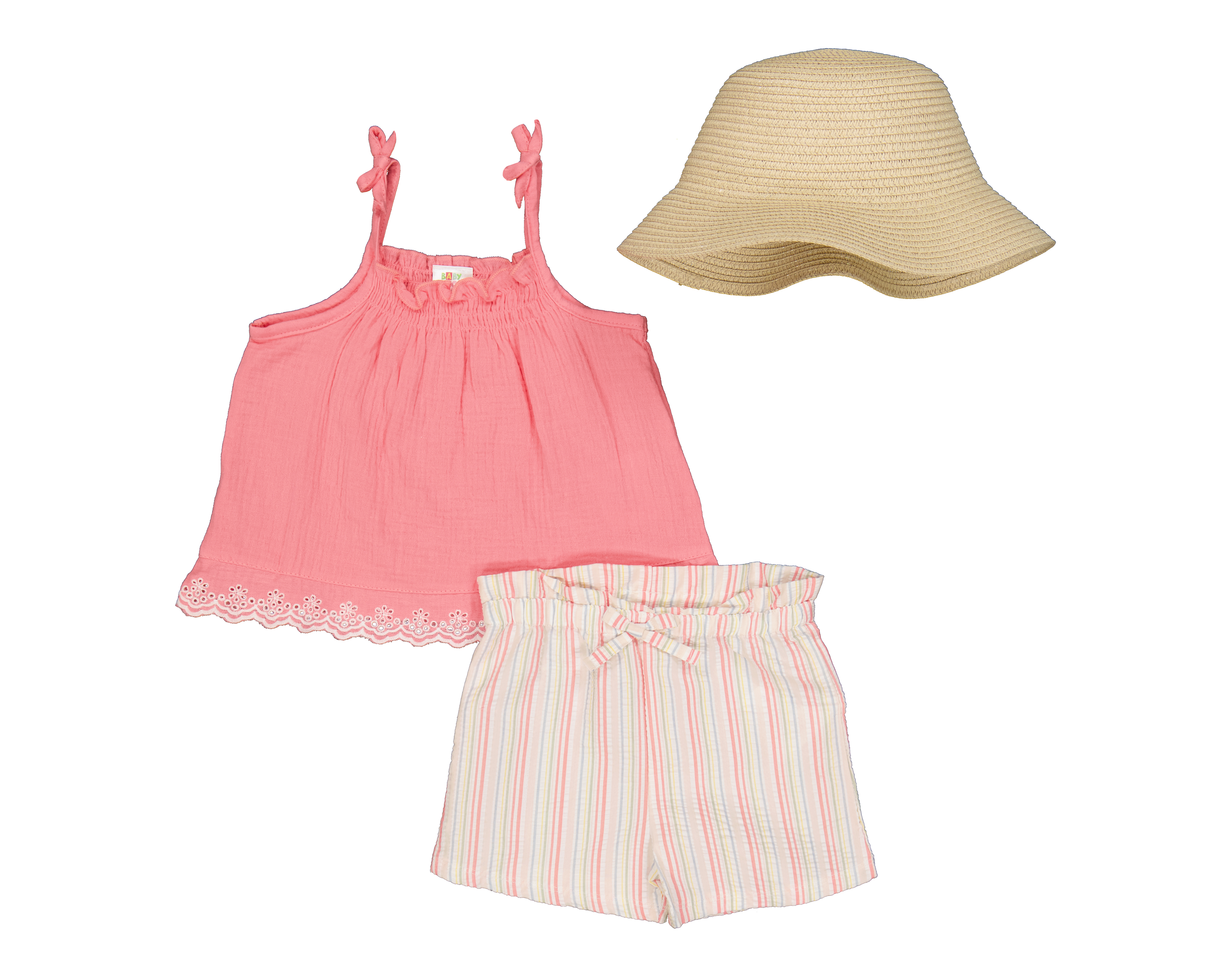 Foto 1 | Foto 1 | Conjunto Baby Colors para Niña 3 Piezas