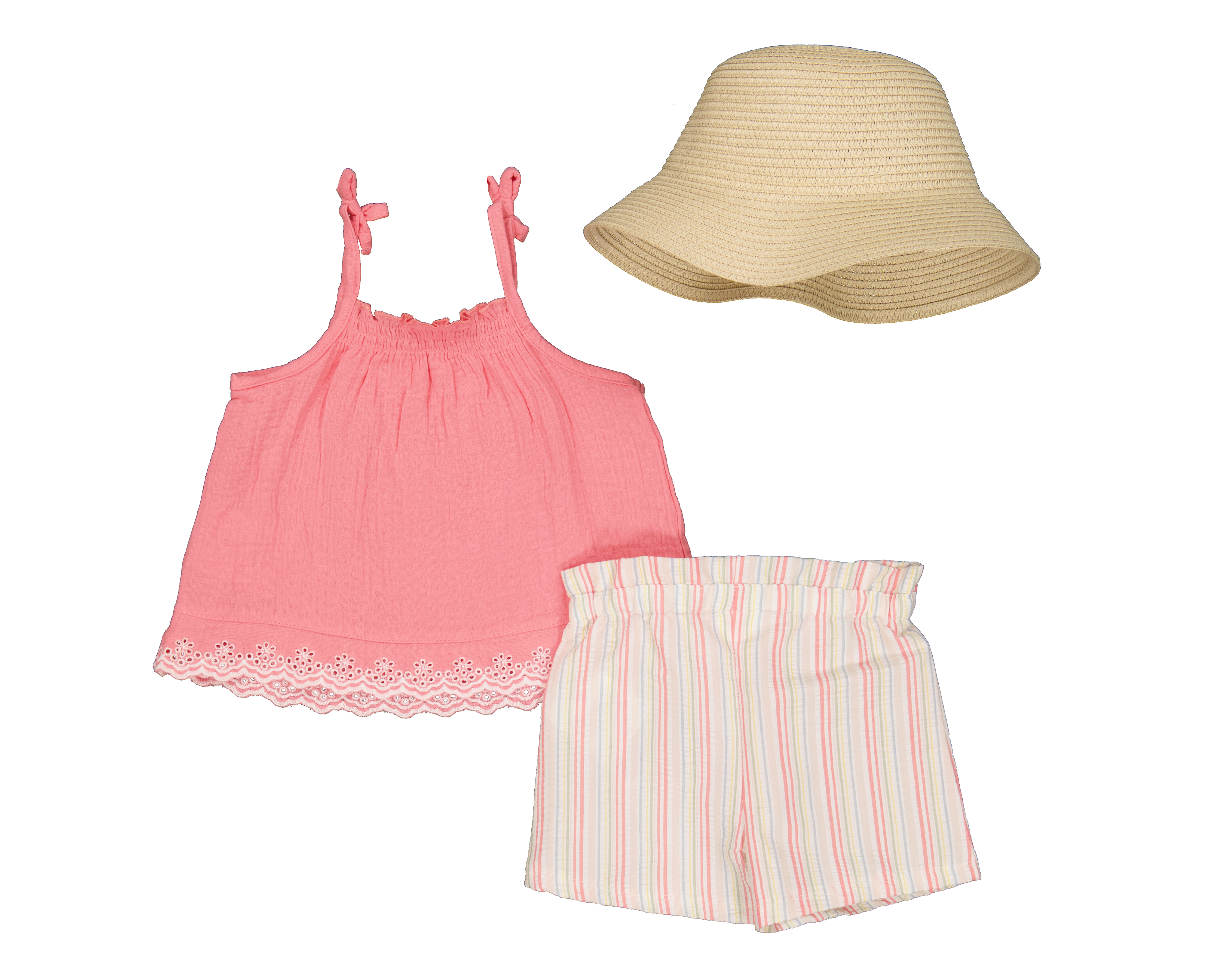 Foto 2 | Foto 2 | Conjunto Baby Colors para Niña 3 Piezas