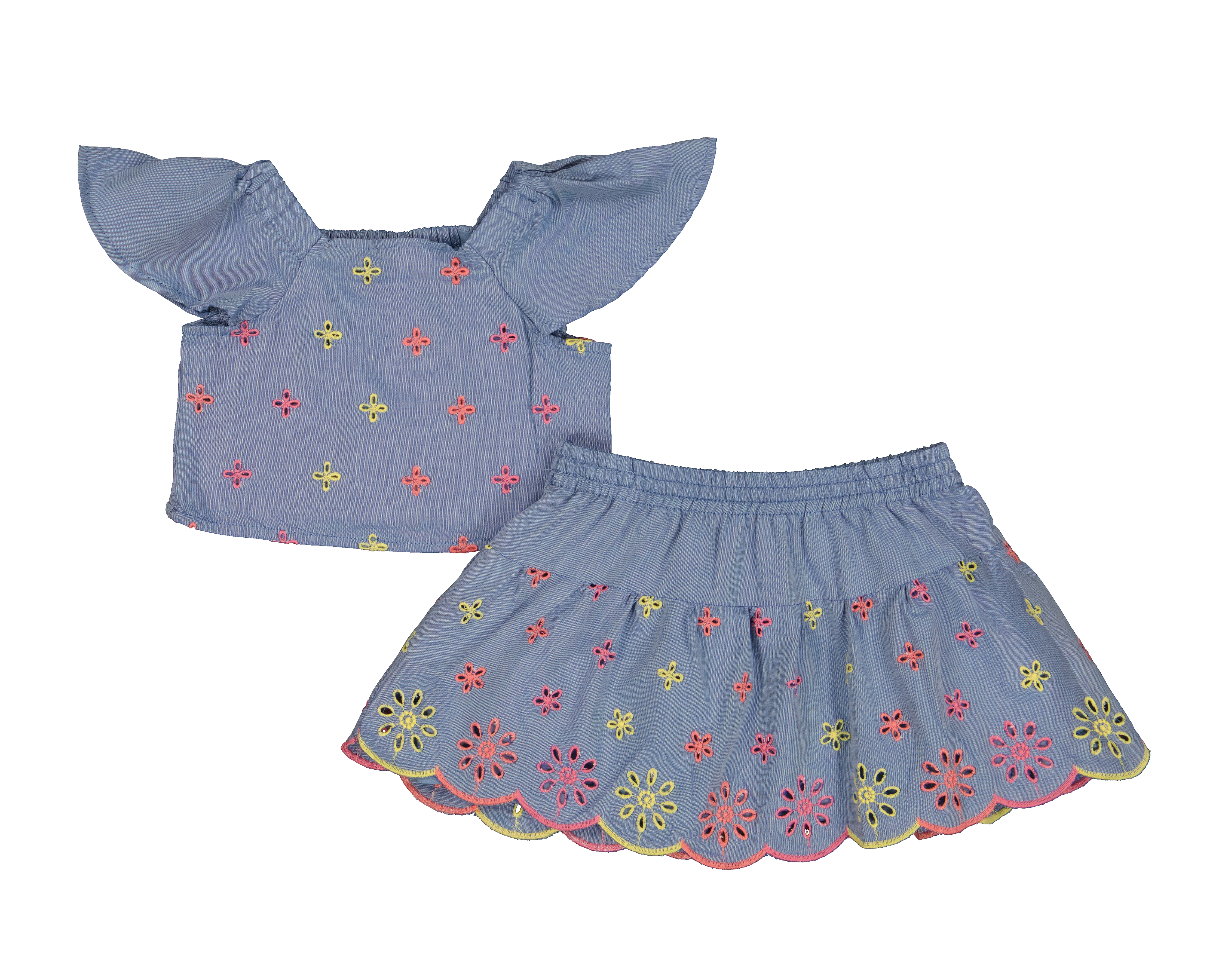 Foto 2 pulgar | Foto 1 | Blusa y Falda para Bebé Niña Baby Colors