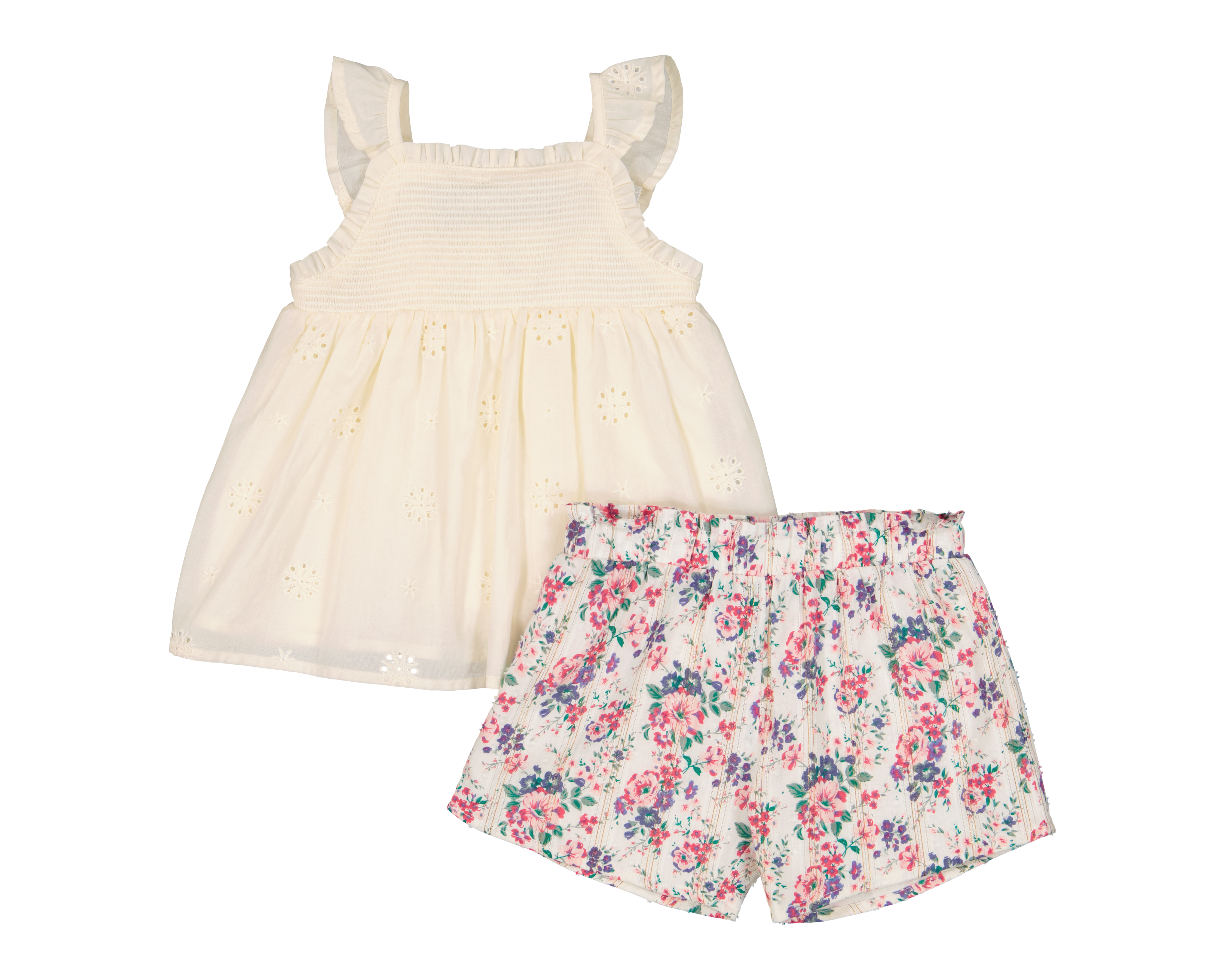 Foto 1 | Foto 1 | Short y Blusa de Algodón para Bebé Niña Baby Colors