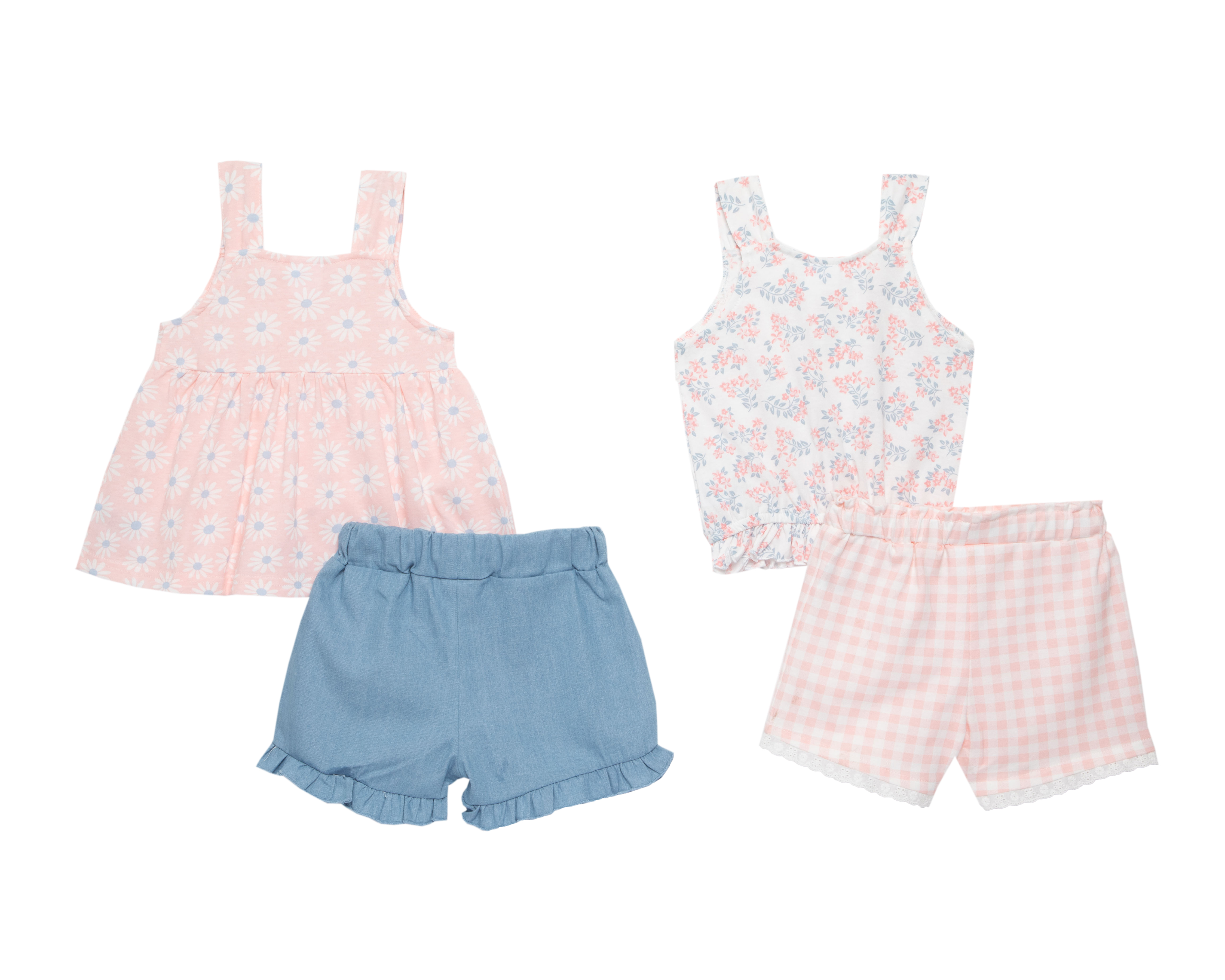 Foto 2 | Foto 2 | Conjunto para Bebé Niña Baby Colors 4 Piezas