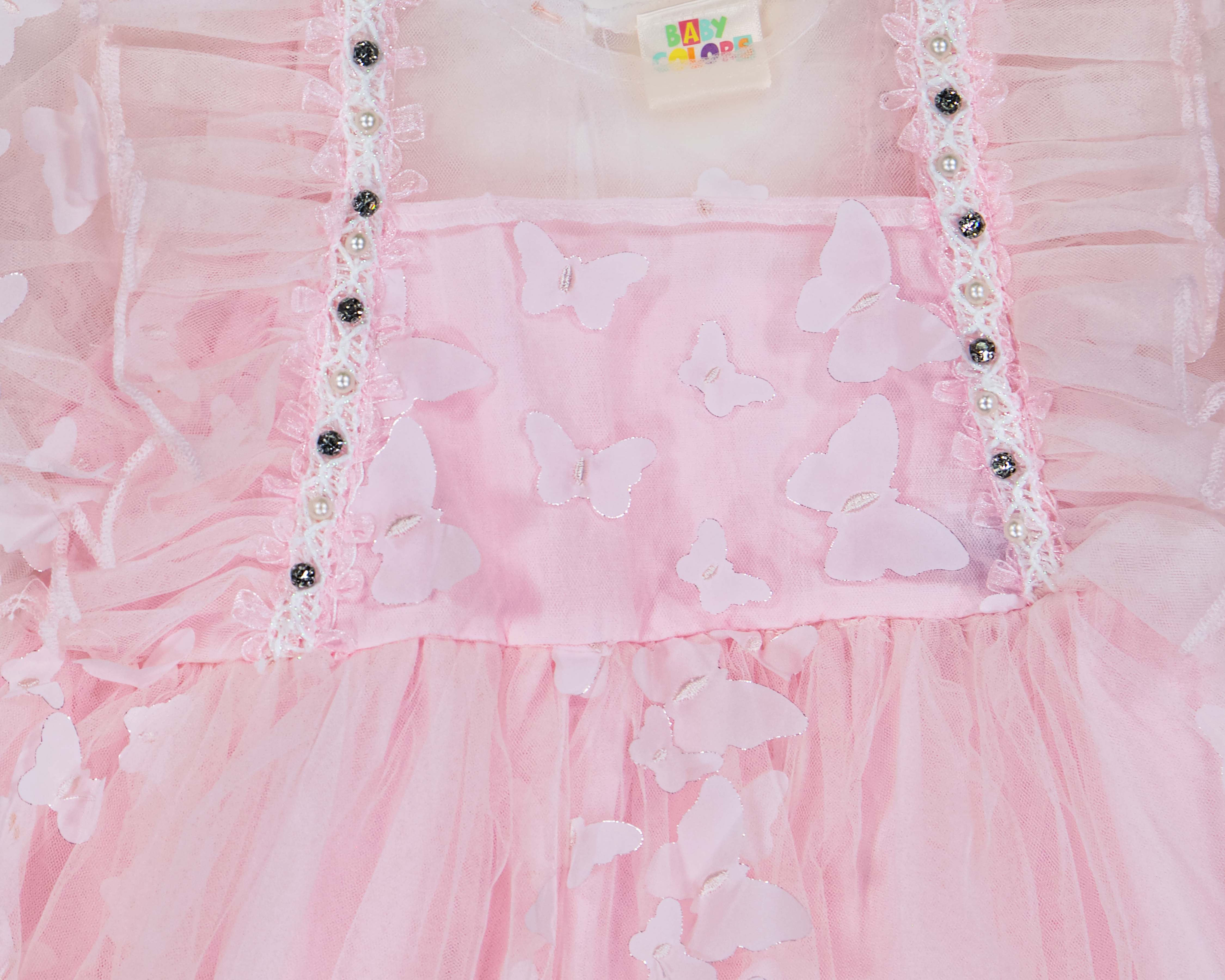 Foto 4 pulgar | Foto 3 | Vestido para Bebé Niña Baby Colors Rosa