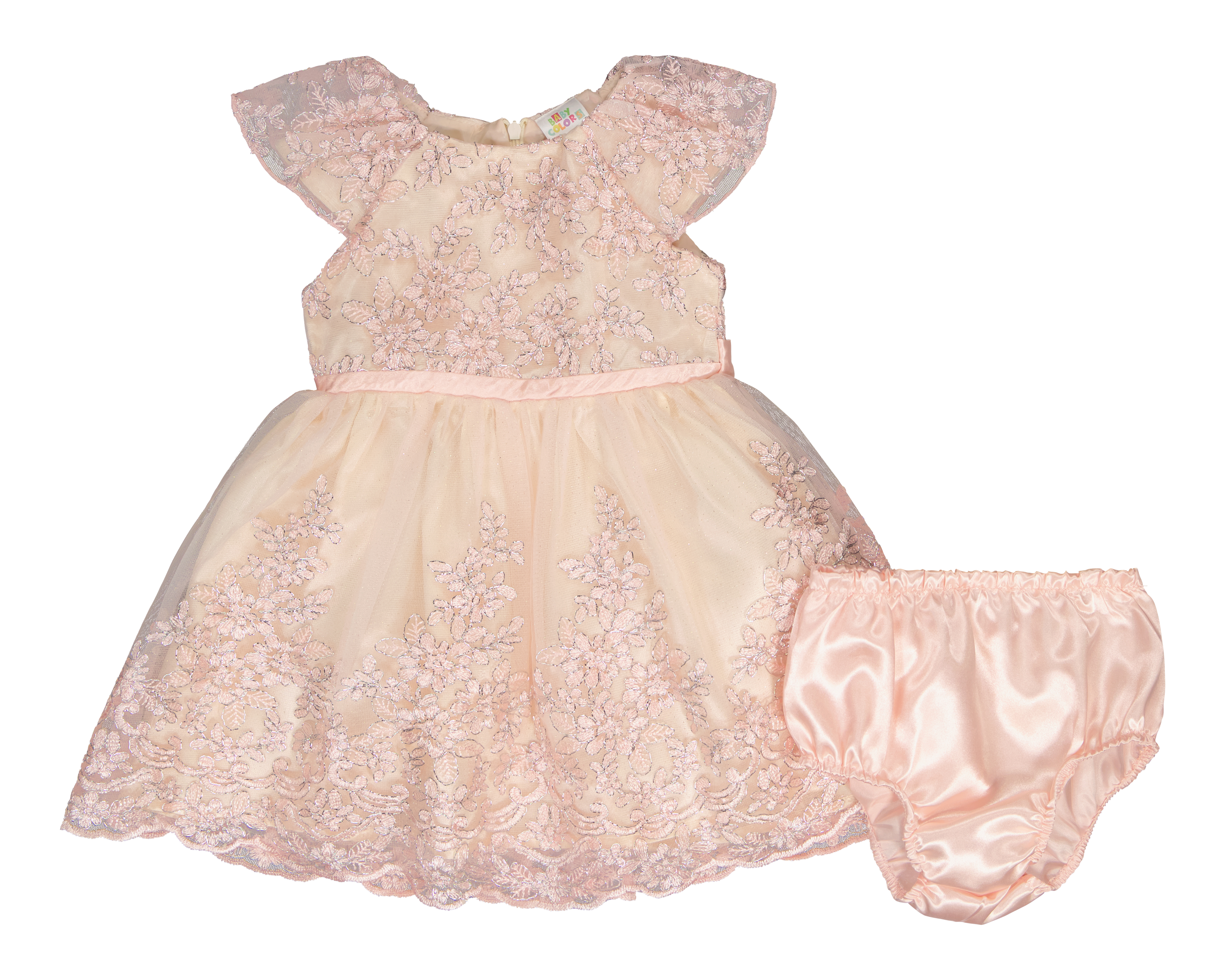 Foto 2 pulgar | Foto 1 | Vestido para Bebé Niña Baby Colors Rosa