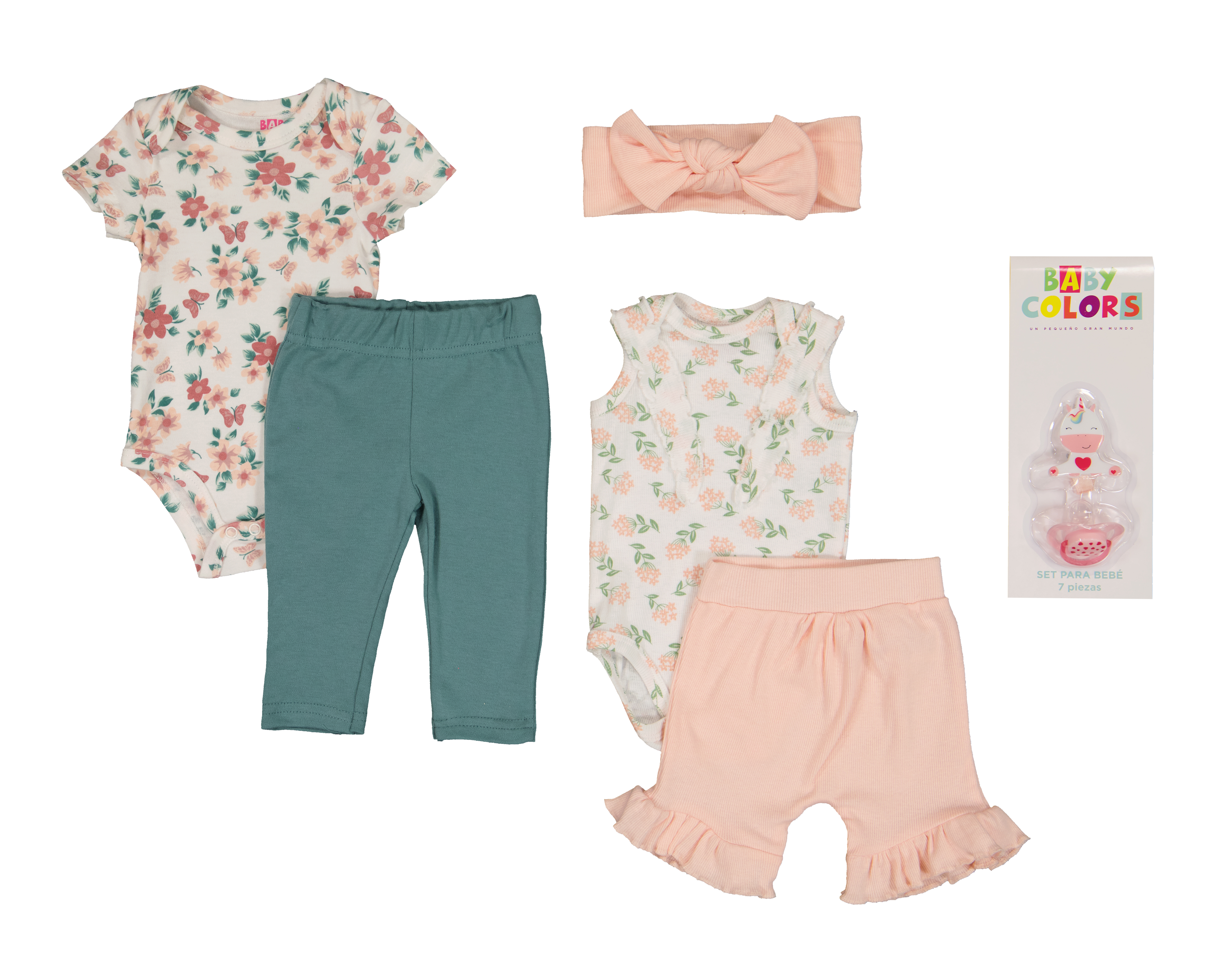 Conjunto para Bebé Niña Baby Colors con Accesorios
