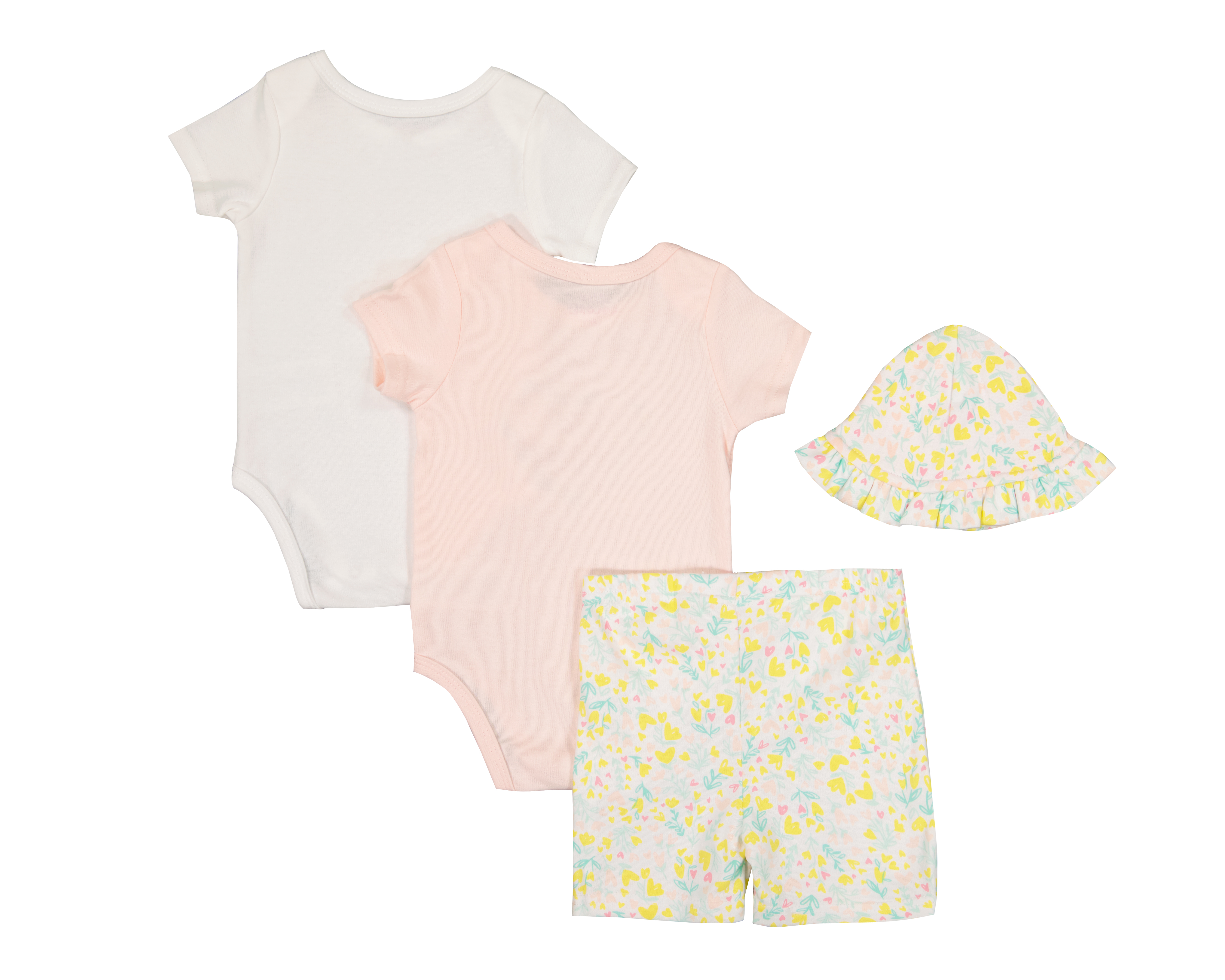 Foto 3 pulgar | Foto 2 | Set de Pañaleros y Short para Bebé Niña Baby Colors con Gorro 4 Piezas