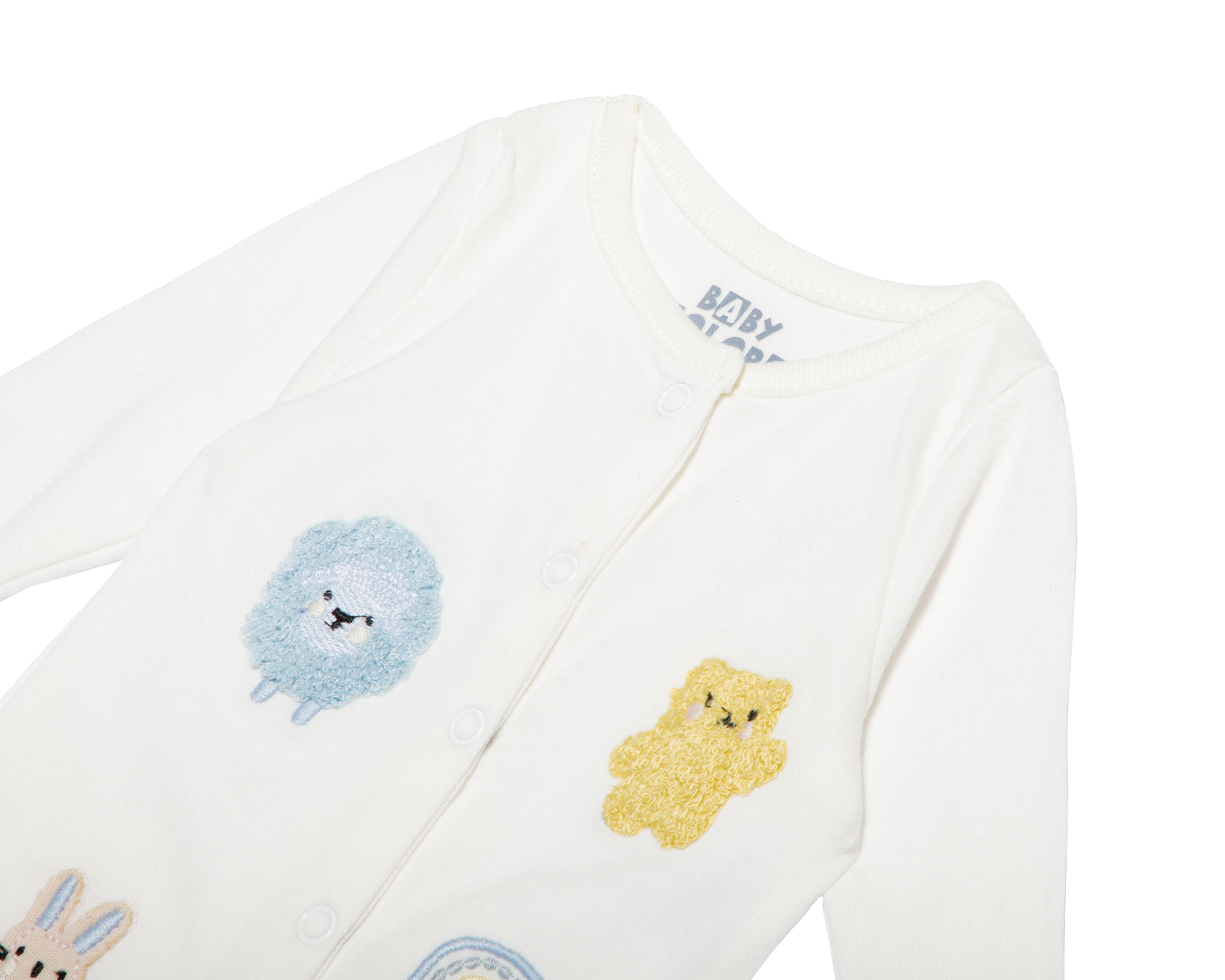 Foto 5 pulgar | Foto 4 | Mameluco para Bebé Niña Baby Colors Estampado 3 Piezas