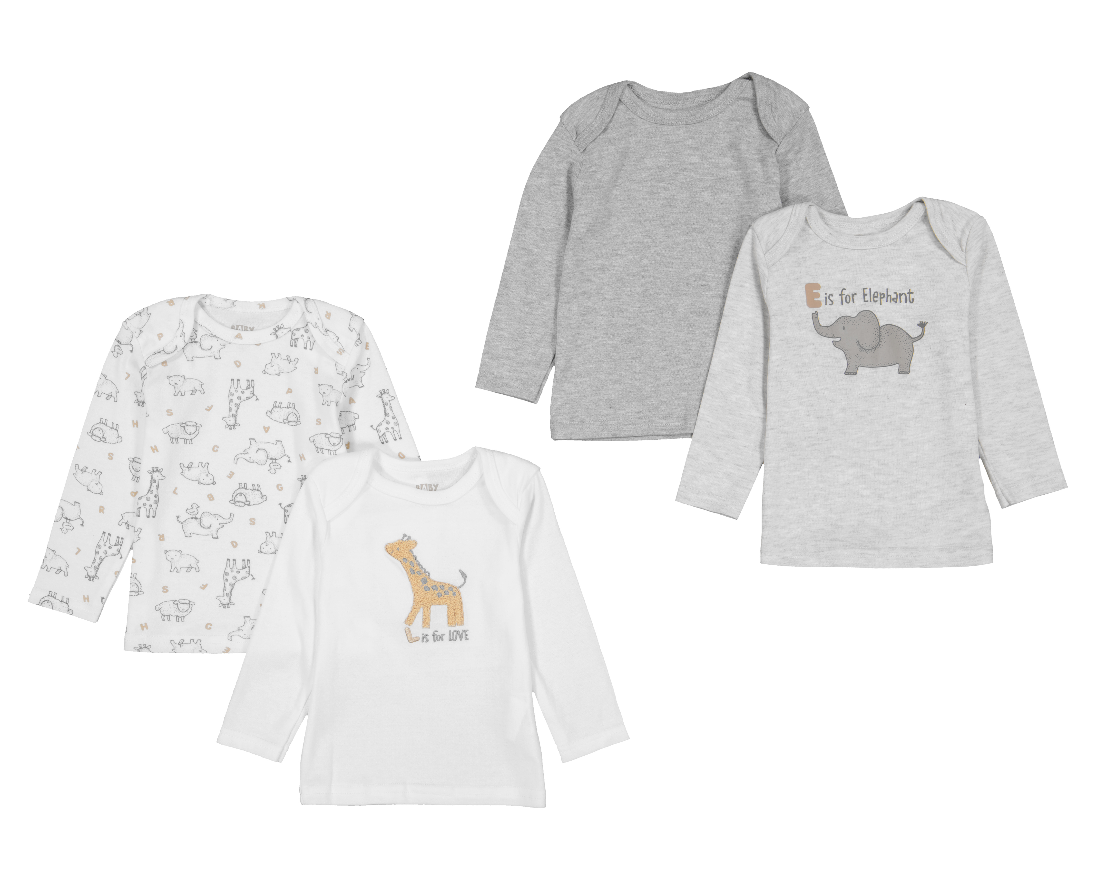 Foto 2 pulgar | Foto 1 | Camiseta Interior Baby Colors para Bebé Niño 4 Piezas