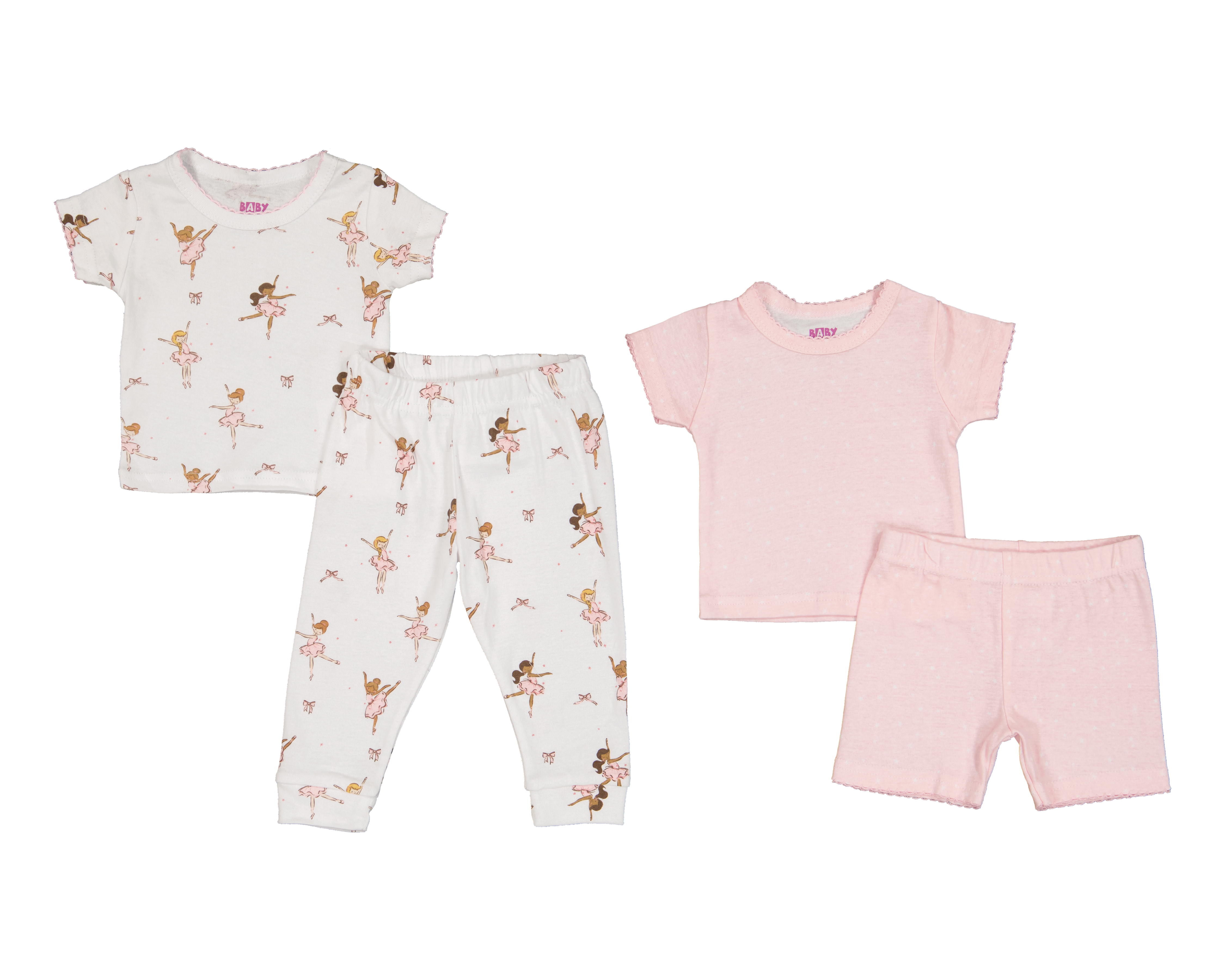 Pijama para Bebé Niña Baby Colors 4 Piezas