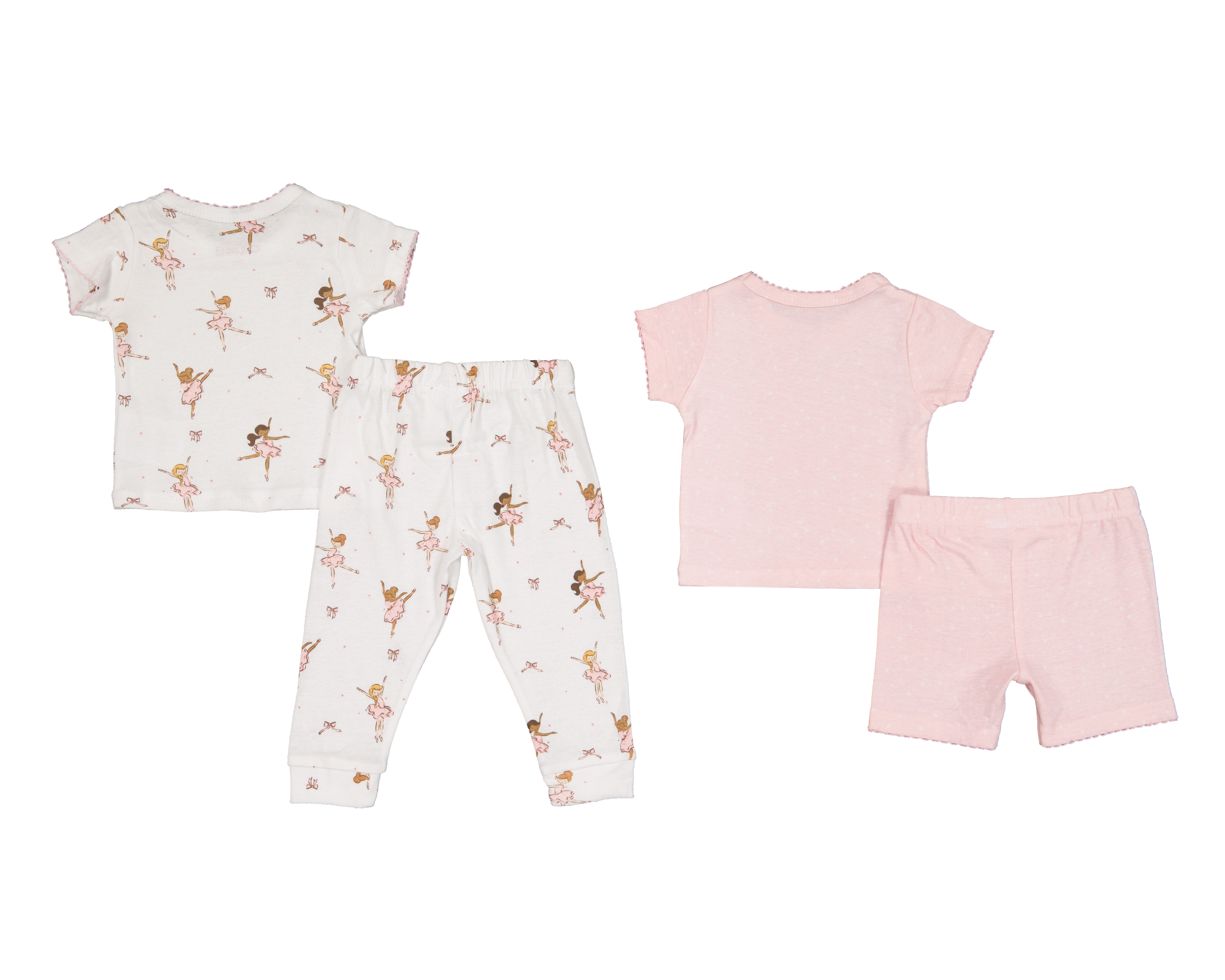 Foto 3 pulgar | Foto 2 | Pijama para Bebé Niña Baby Colors 4 Piezas