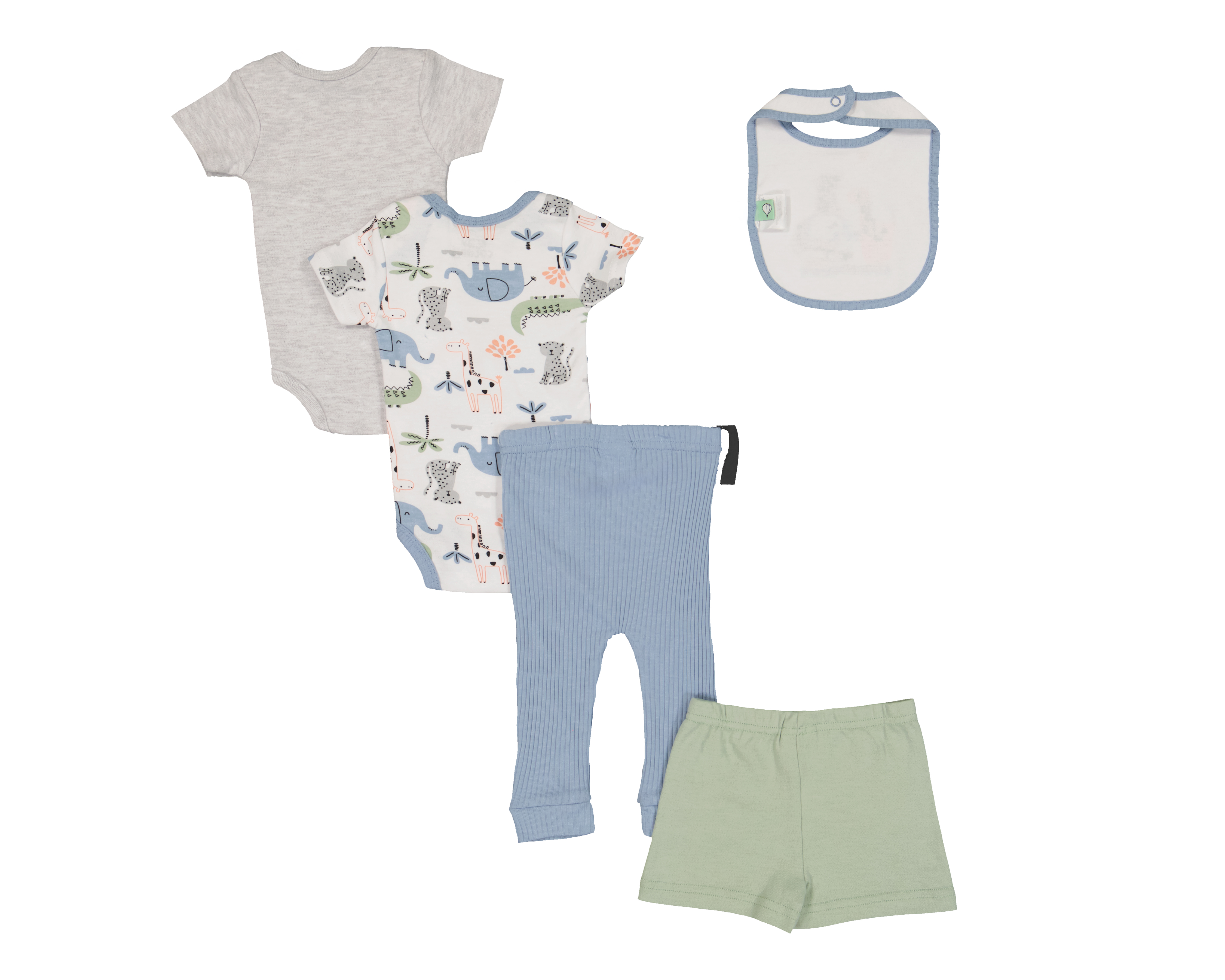 Foto 2 | Foto 2 | Set de Pañaleros y Pantalón para Bebé Niño Baby Colors con Accesorios 6 Piezas