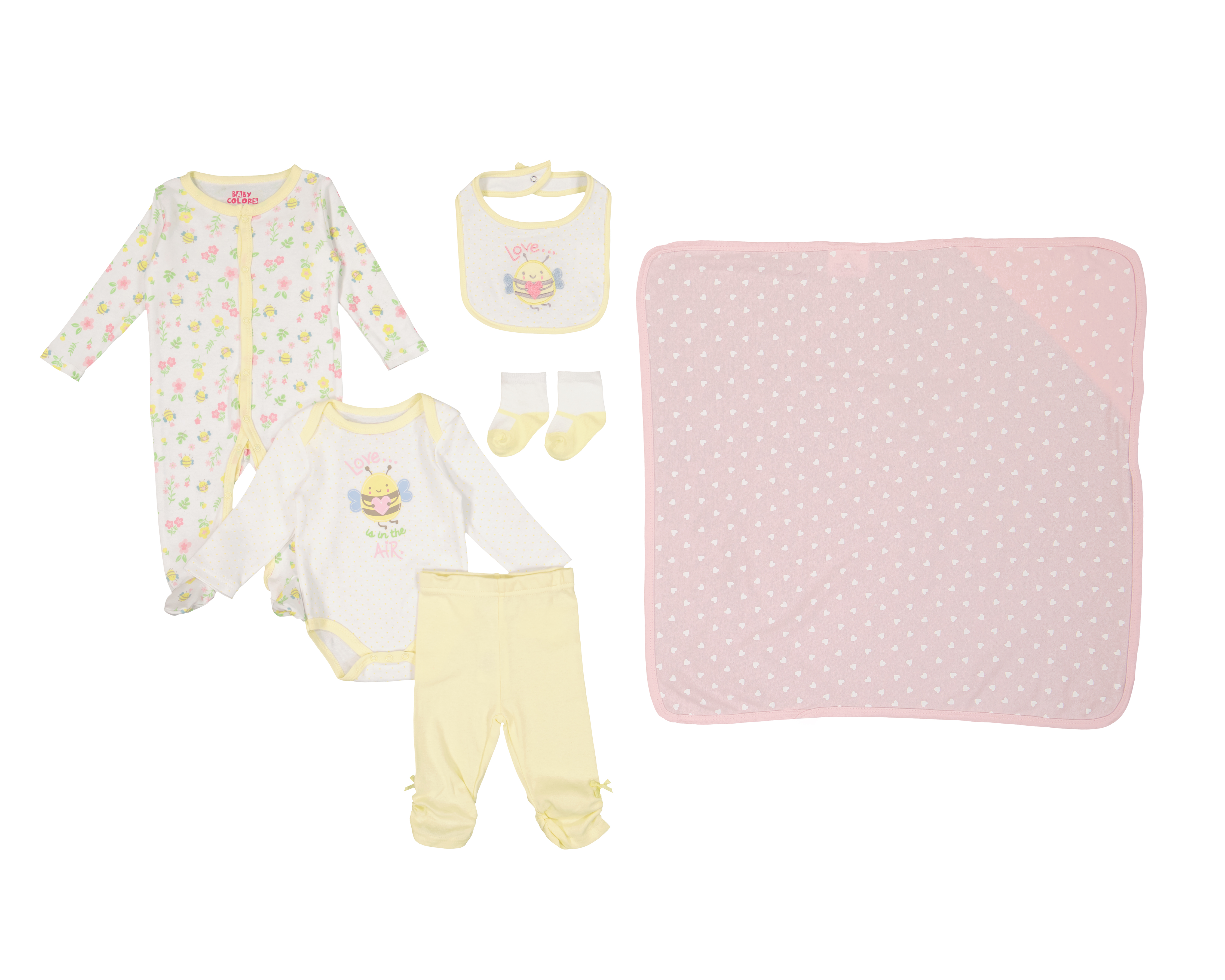 Foto 1 | Foto 1 | Conjunto para Bebé Baby Colors de Algodón 6 Piezas
