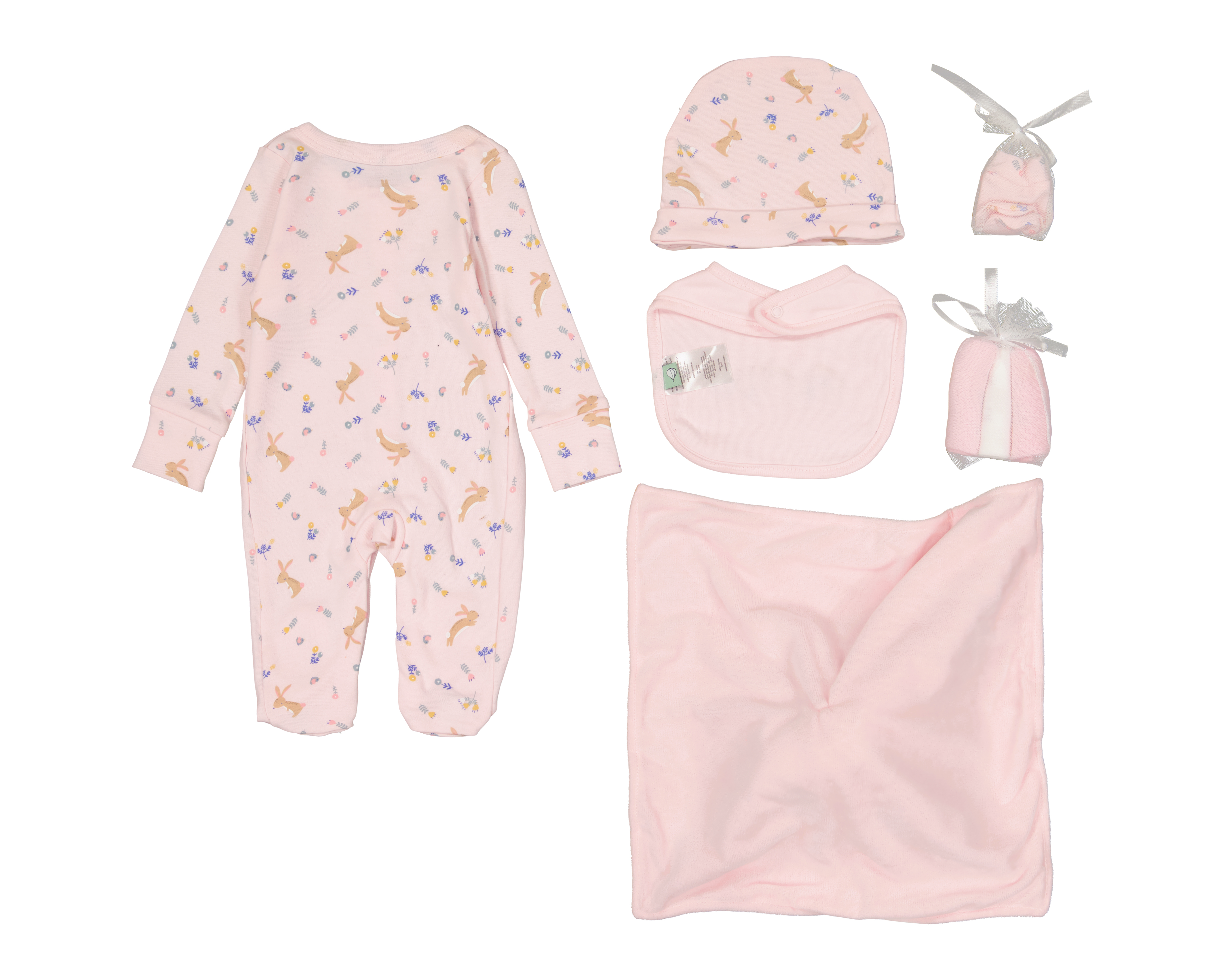 Foto 2 | Foto 2 | Mameluco para Bebé Niña Baby Color con Accesorios 6 Piezas