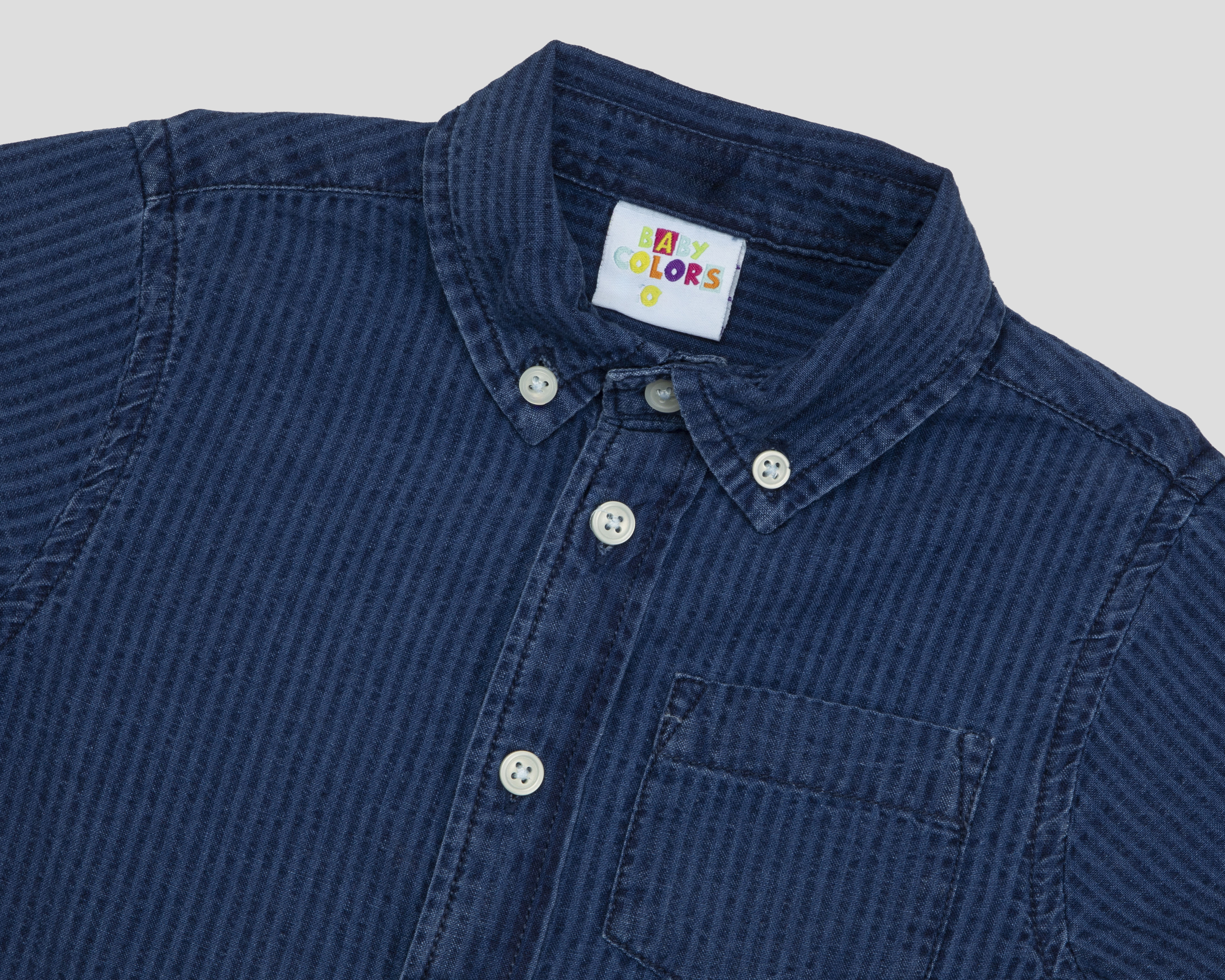 Foto 4 pulgar | Foto 3 | Camisa Baby Colors de Algodón Azul