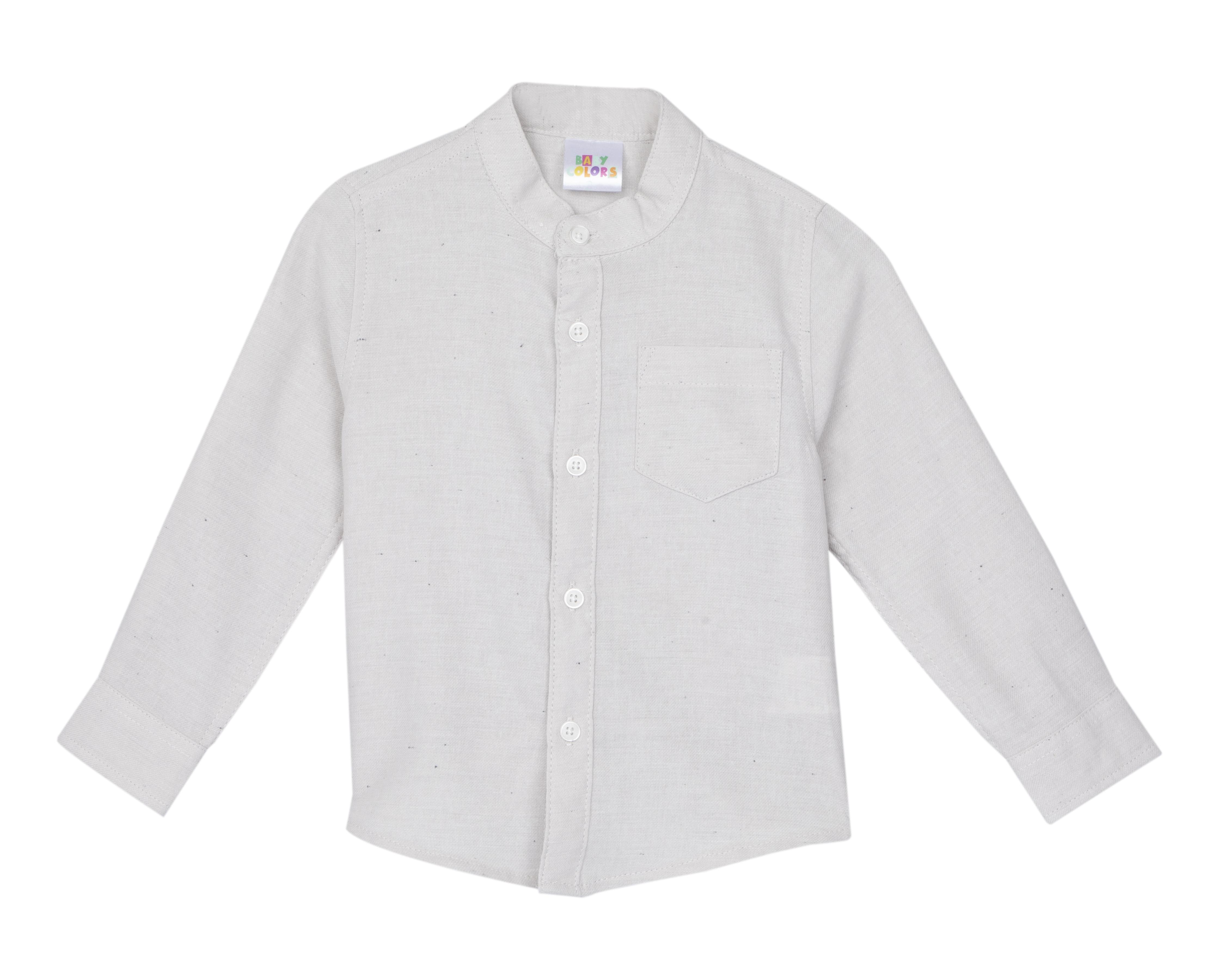Foto 2 pulgar | Foto 1 | Camisa para Bebé Niño Baby Colors de Algodón Manga Larga