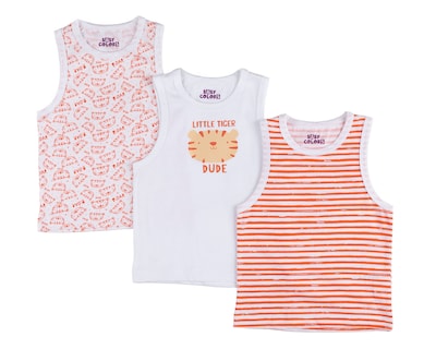 Foto 1 | Foto 1 | Camiseta Interior Baby Colors para Bebé Niño 3 Piezas