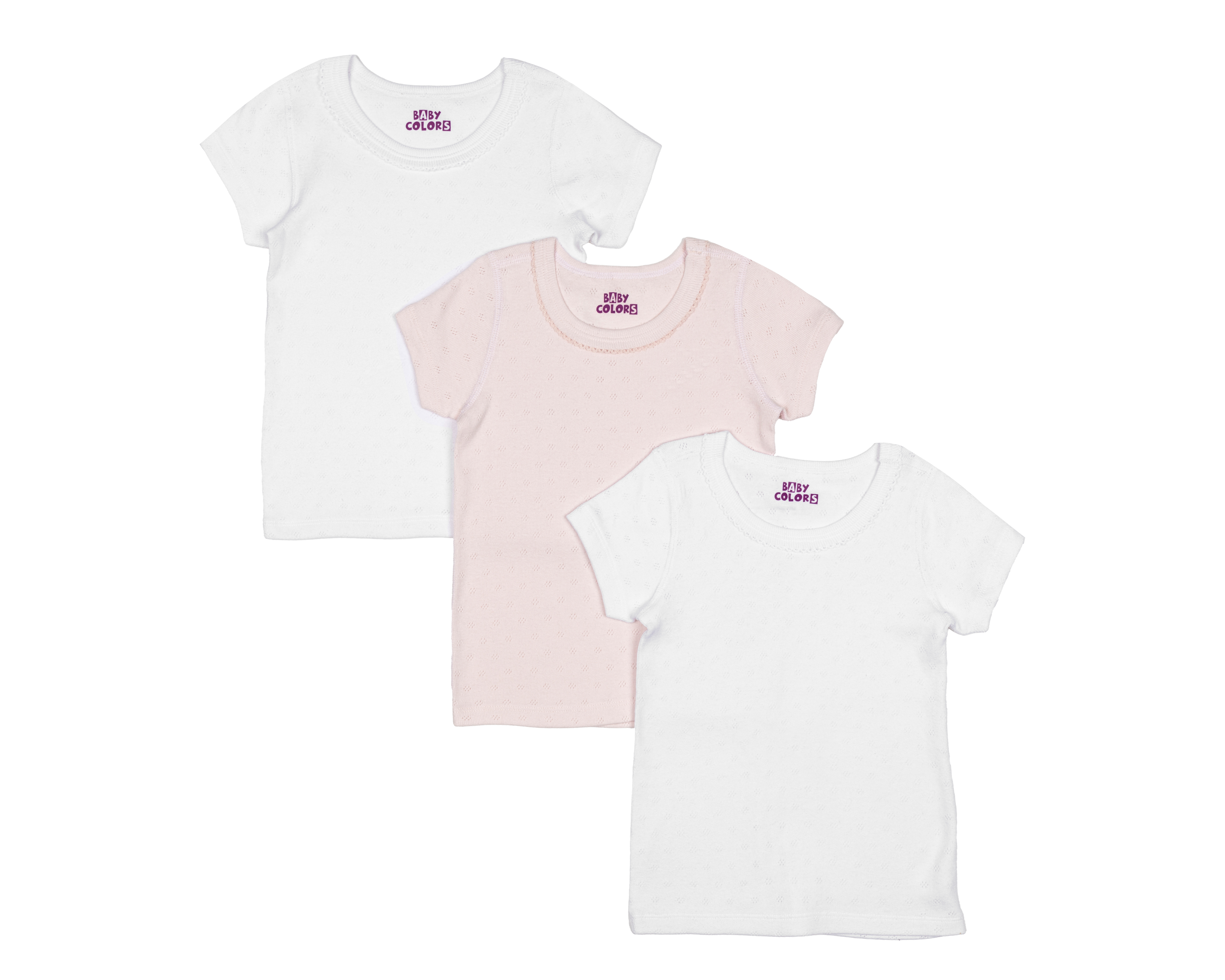 Foto 2 pulgar | Foto 1 | Camiseta Interior Baby Colors para Bebé Niña