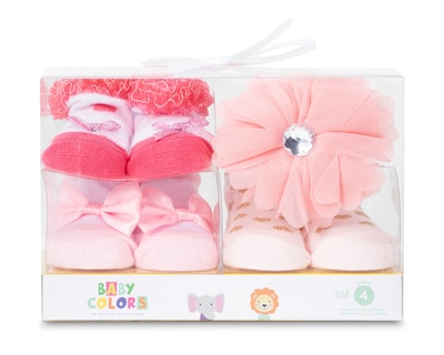 Foto 1 | Foto 1 | Calcetas Baby Colors con Flor para Bebé Niña 3 Pares