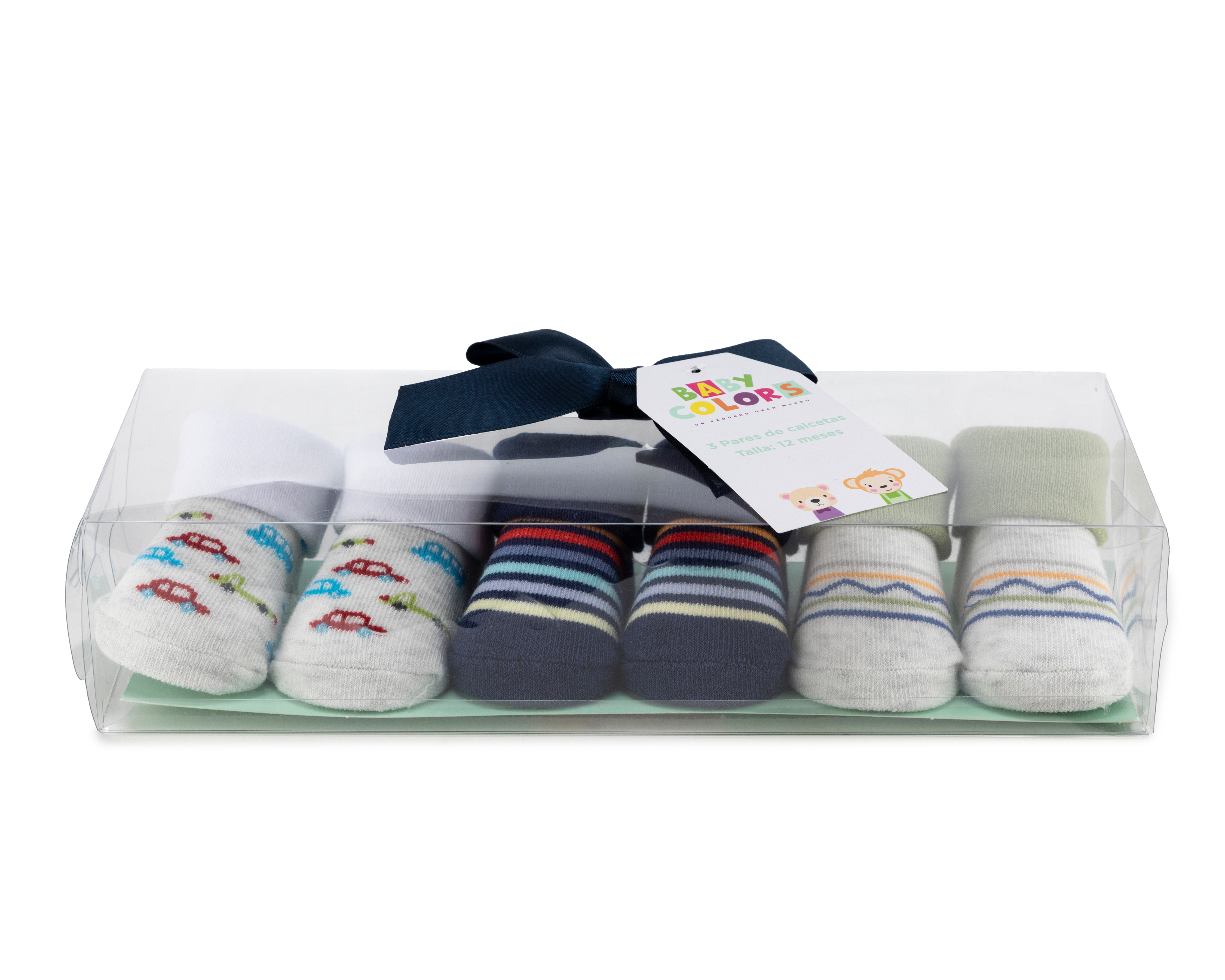 Foto 1 | Foto 1 | Calcetas Baby Colors para Bebé Niño 3 Pares