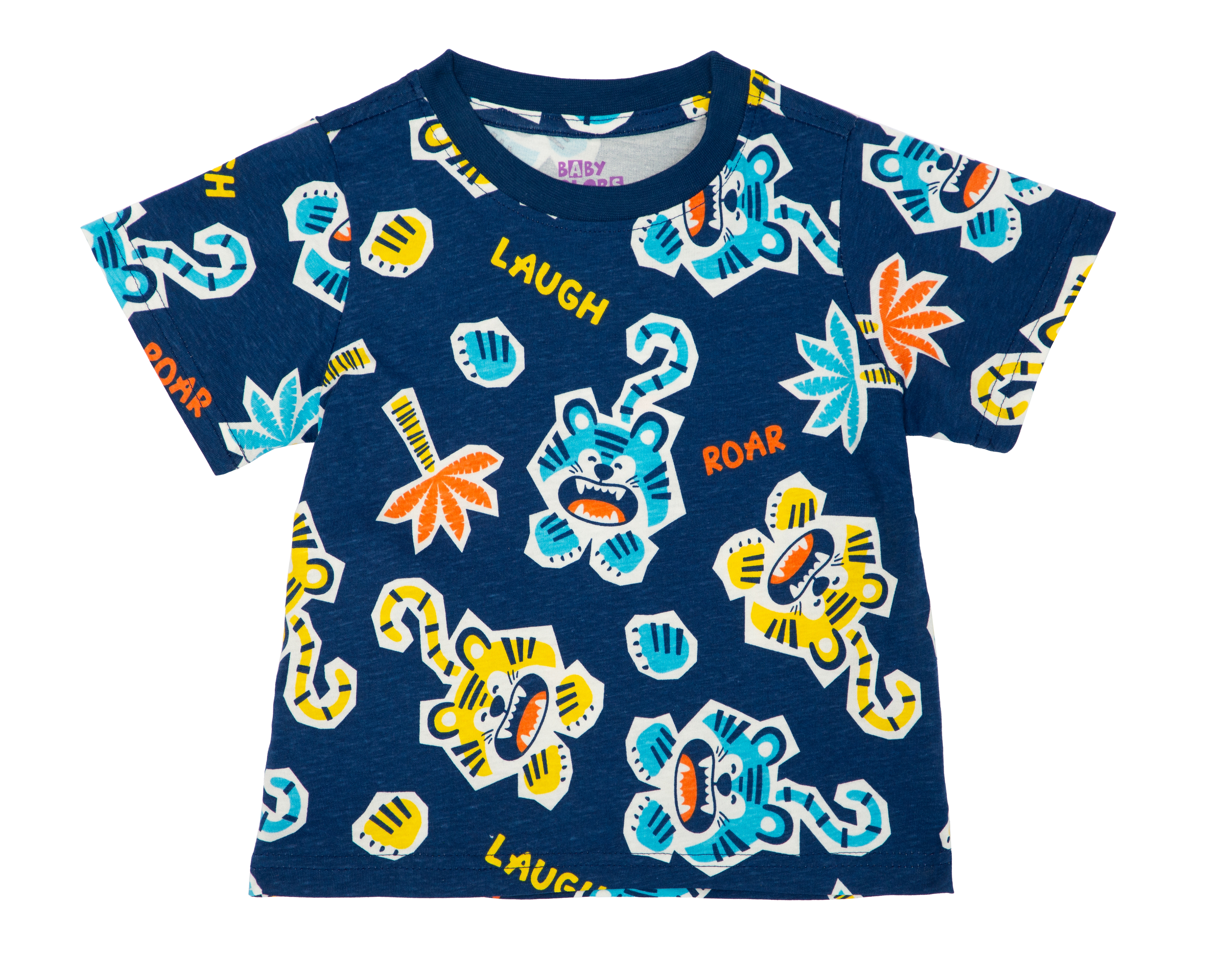 Foto 4 pulgar | Foto 3 | Playera para Bebé Niño Baby Colors de Algodón Print Tigres 3 Piezas