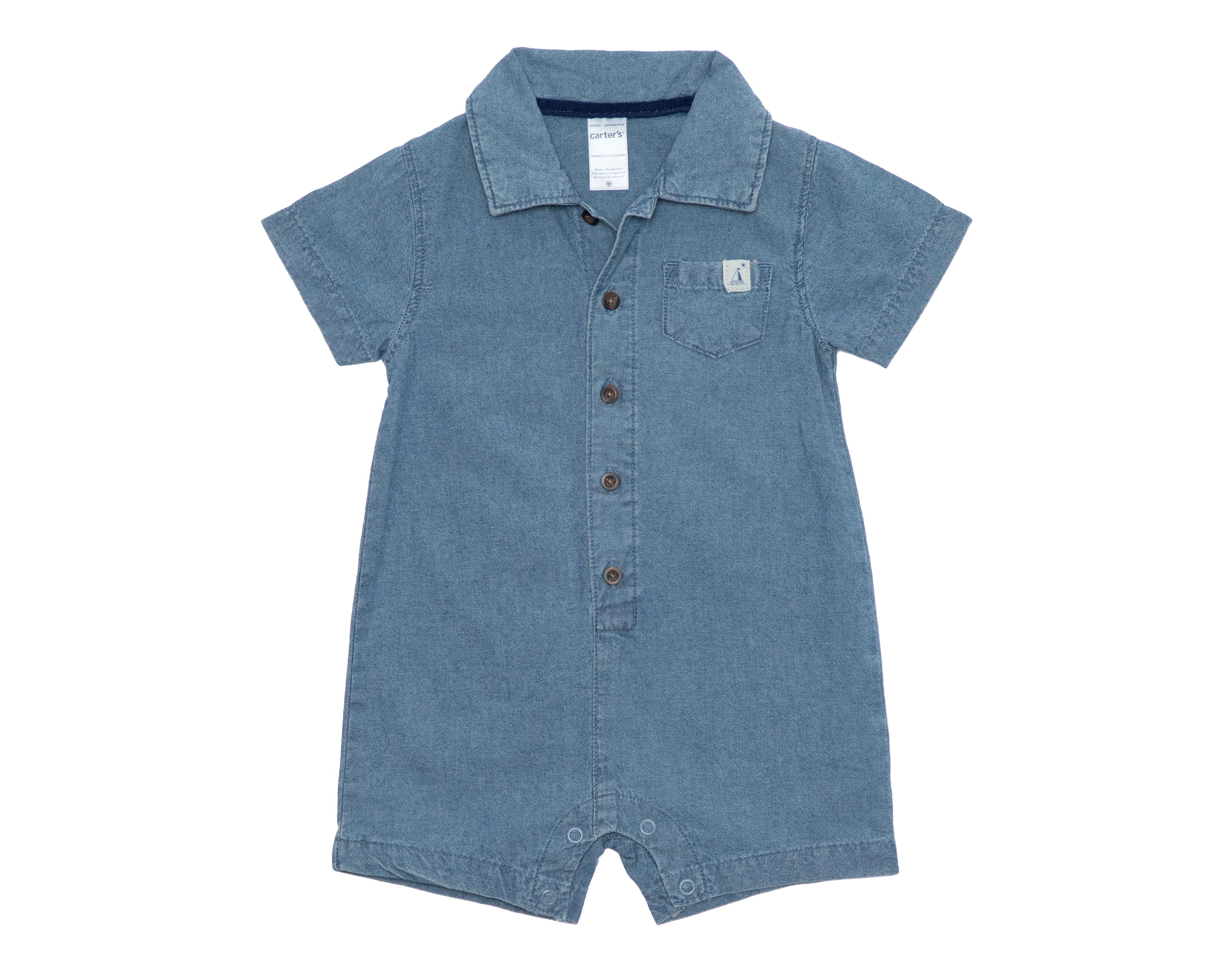 Foto 1 | Foto 1 | Jumper para Bebé Niña Carter's de Algodón Azul