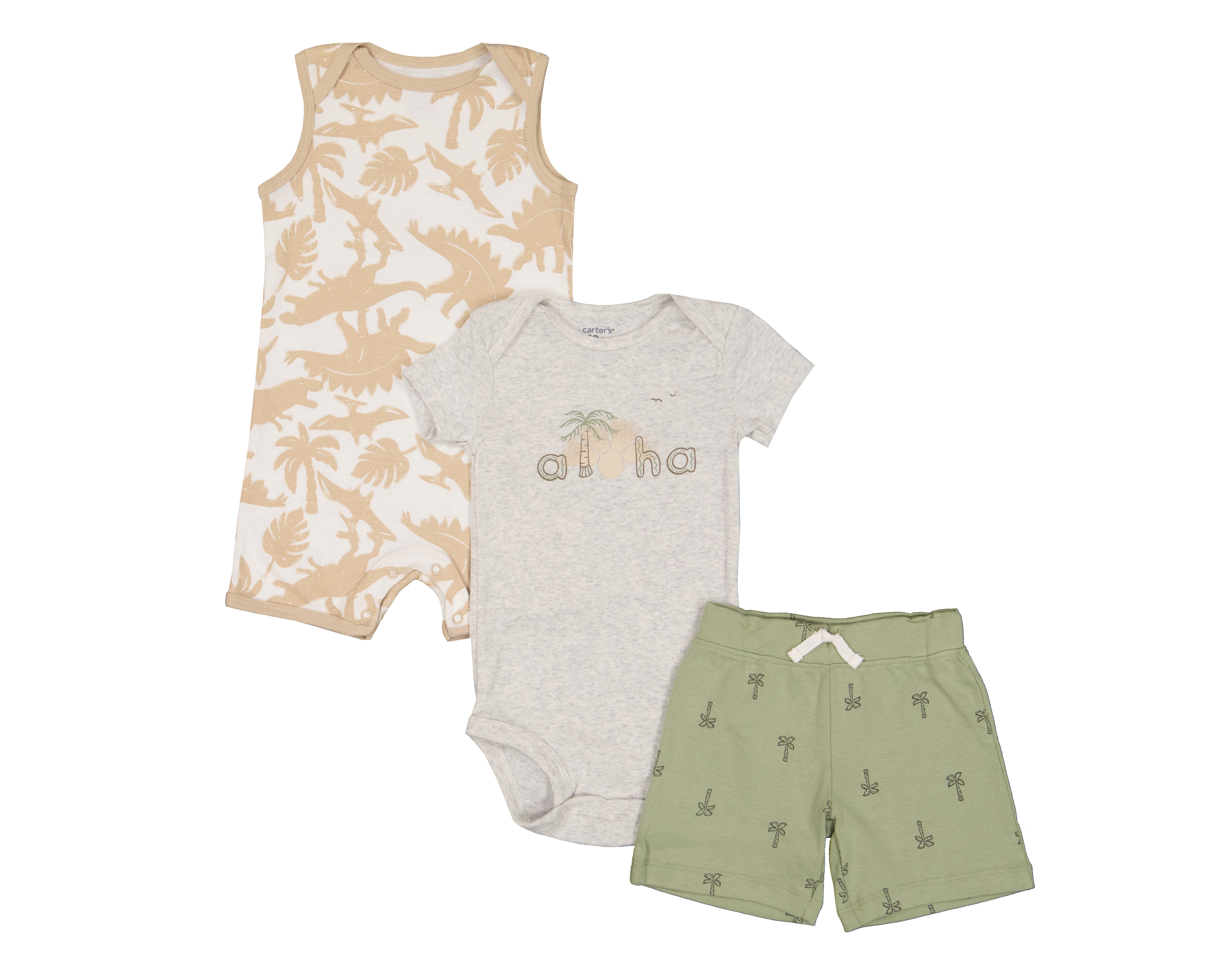 Pañalero para Bebé Niño Carter's de Algodón 3 Piezas