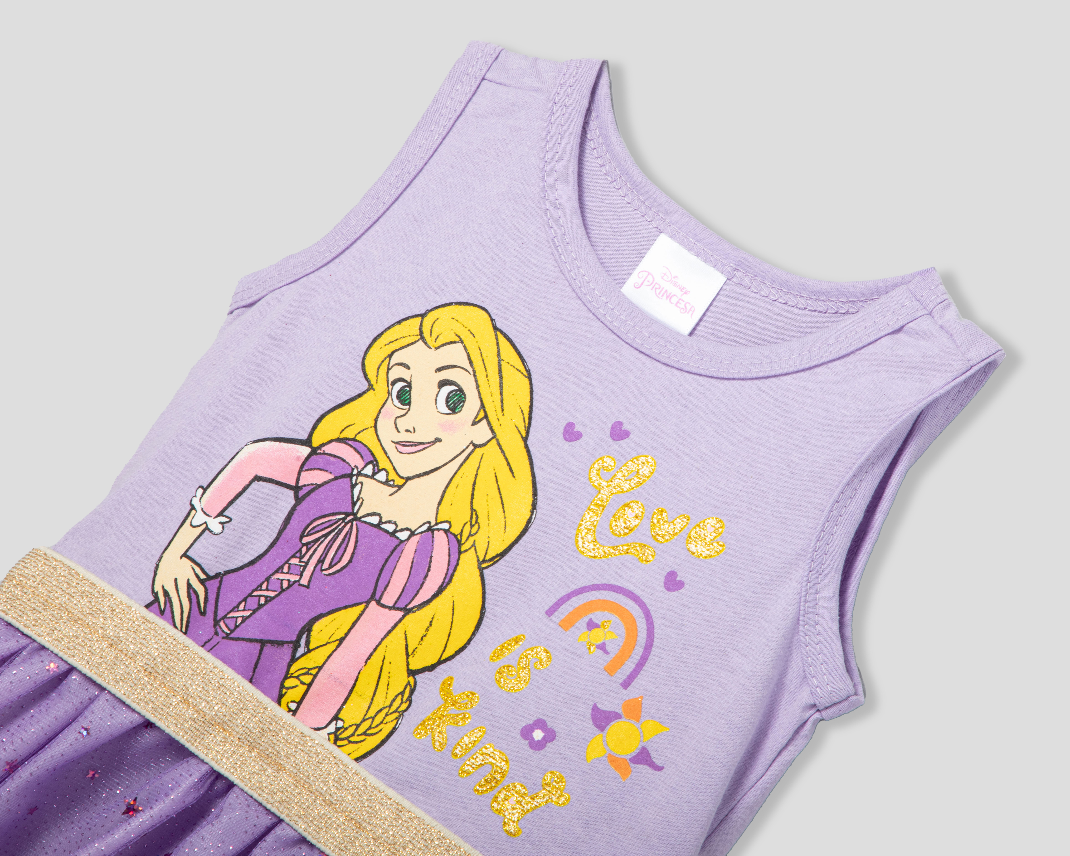 Foto 4 pulgar | Foto 3 | Vestido Lila Disney Baby Rapunzel para Niña