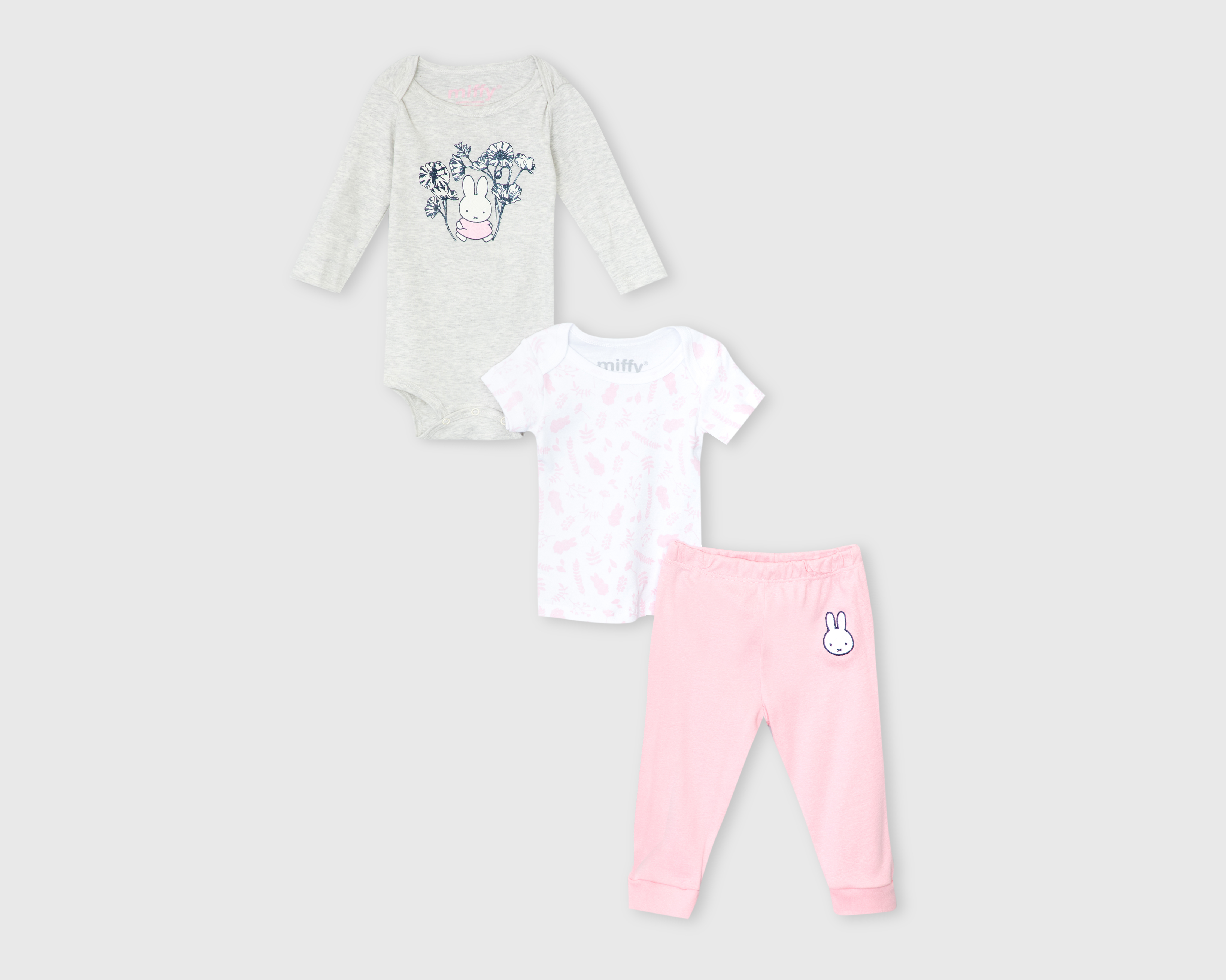 Foto 1 | Foto 1 | Conjunto para Bebé Niña Miffy 3 Piezas