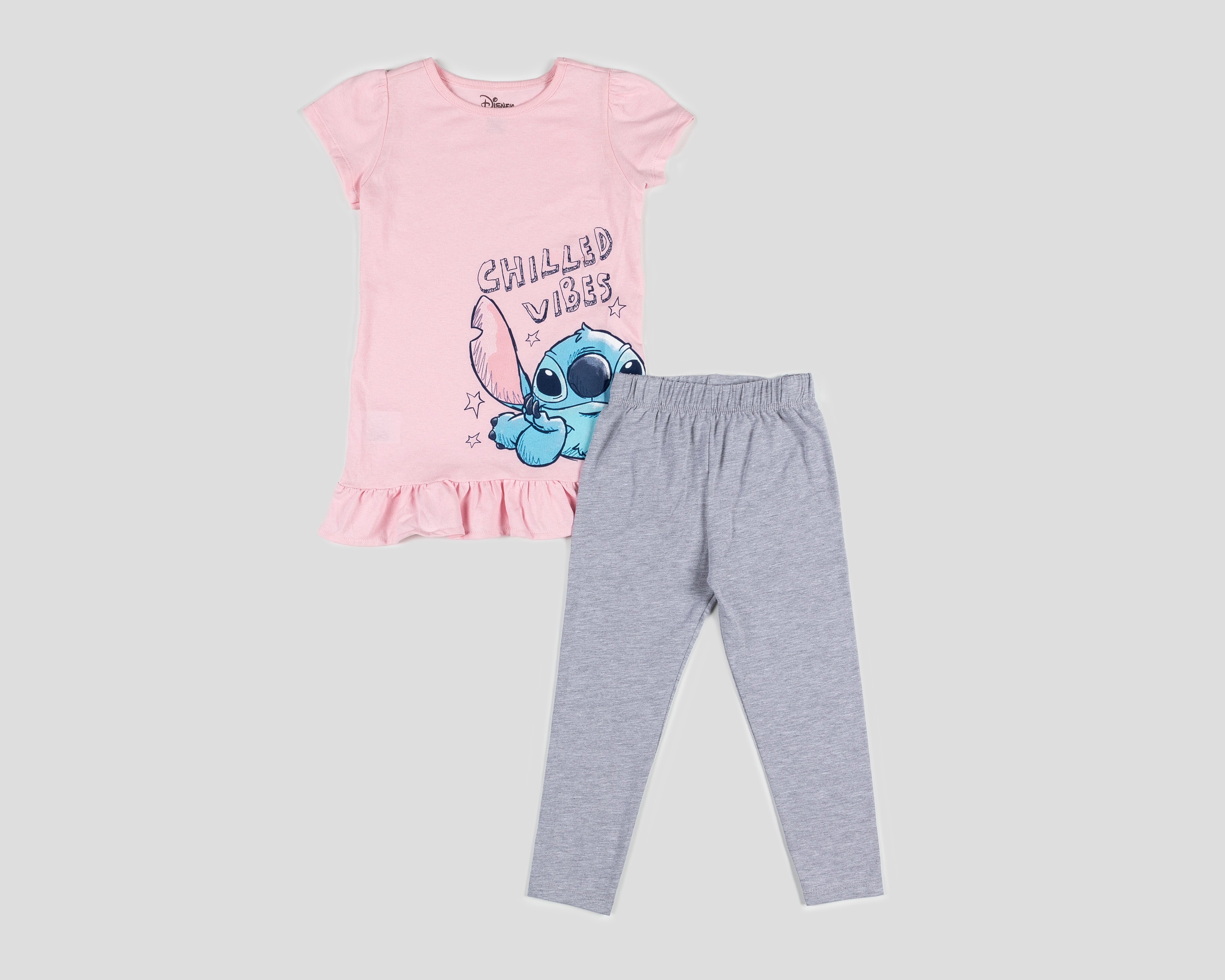 Foto 1 | Foto 1 | Conjunto para Bebé Niña Disney de Algodón Stitch 2 Piezas