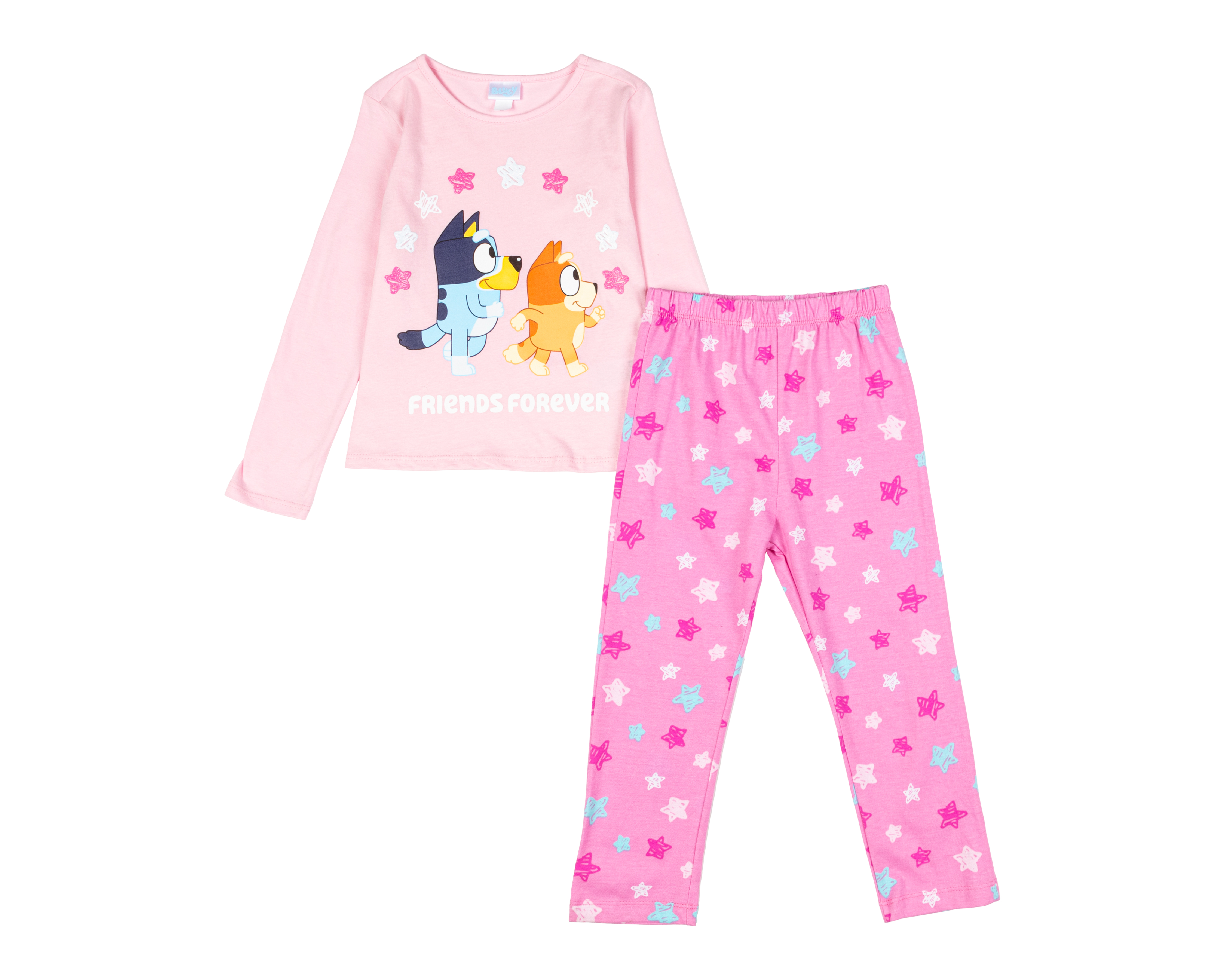 Pijama de Algodón Bluey para Niña 2 Piezas