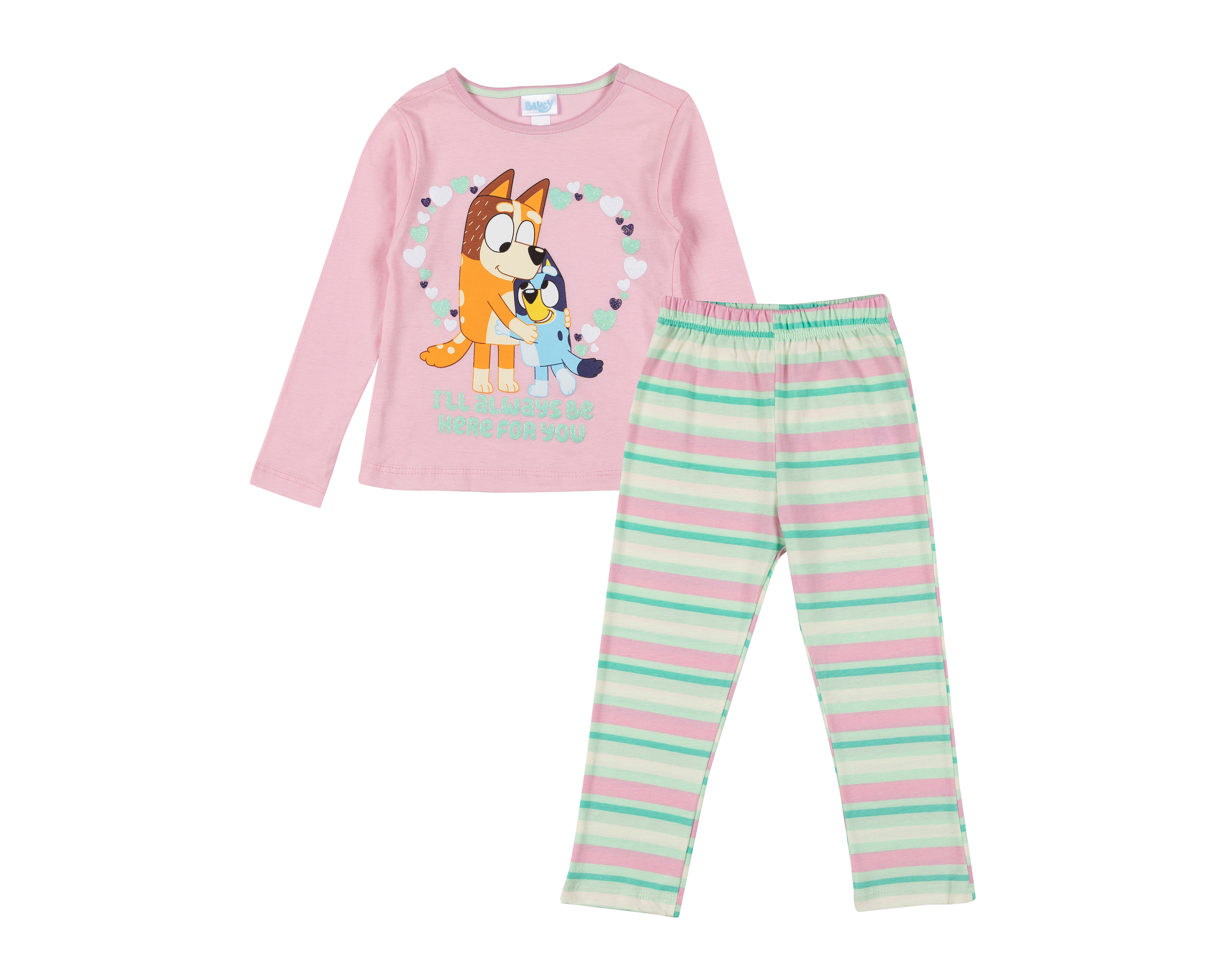 Conjunto para Bebé Niña Bluey de Algodón Estampado 2 Piezas