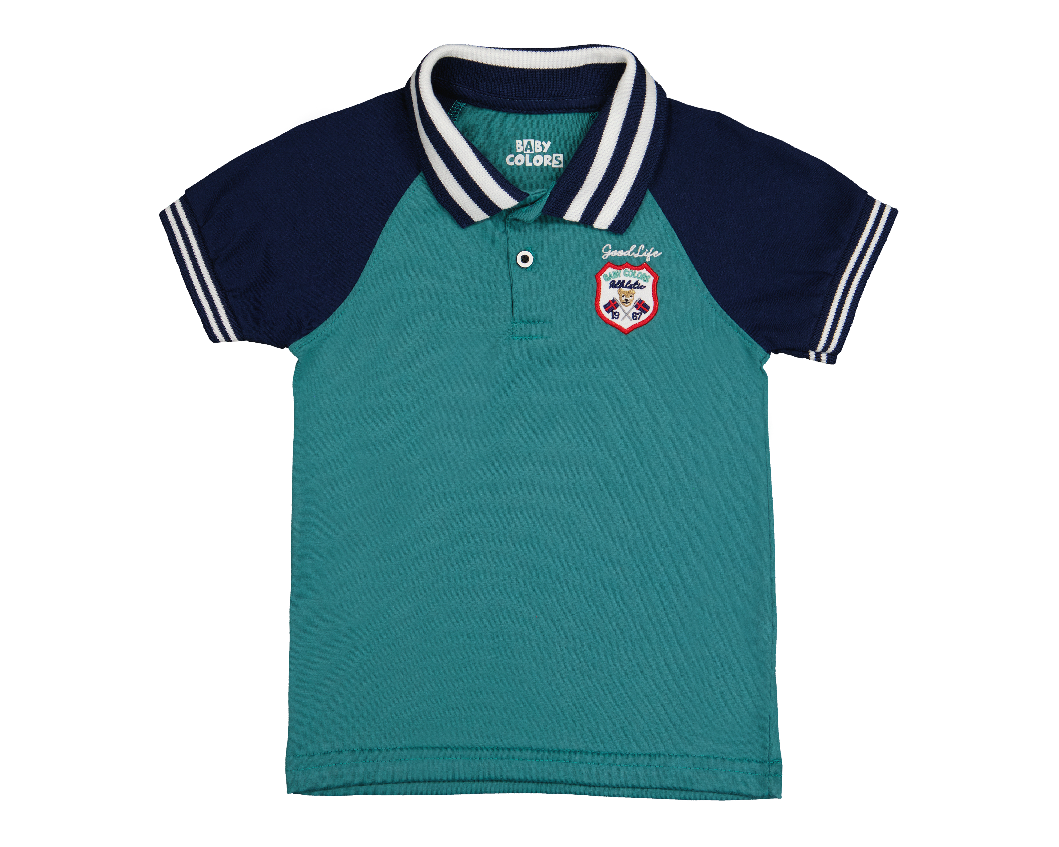 Foto 2 pulgar | Foto 1 | Playera para Bebé Niño Baby Colors Verde