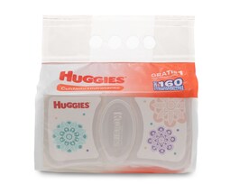 Toallitas para Bebé Huggies Cuidado Hidratante con 160 Piezas