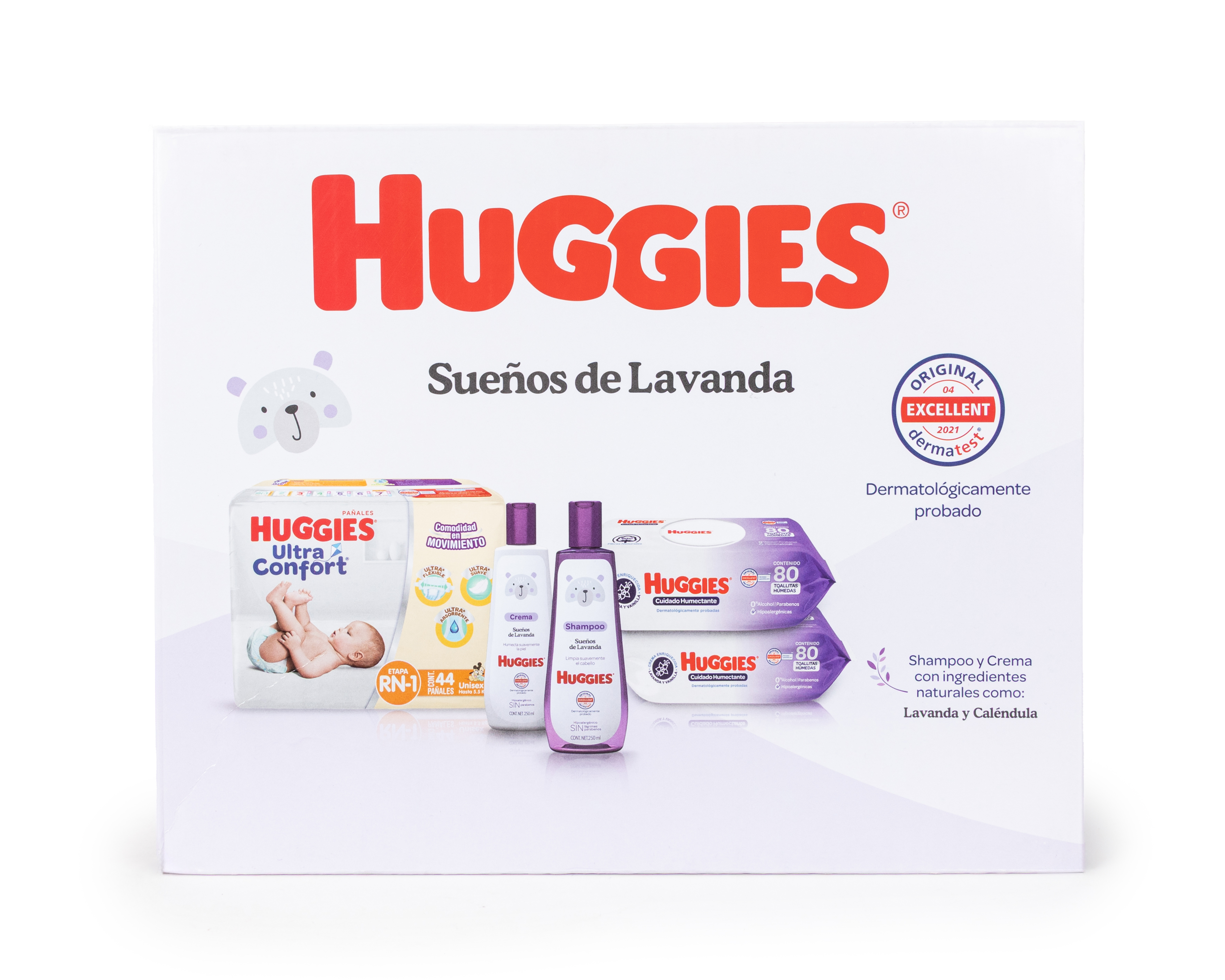 Kit Huggies Sueños de Lavanda 5 Piezas