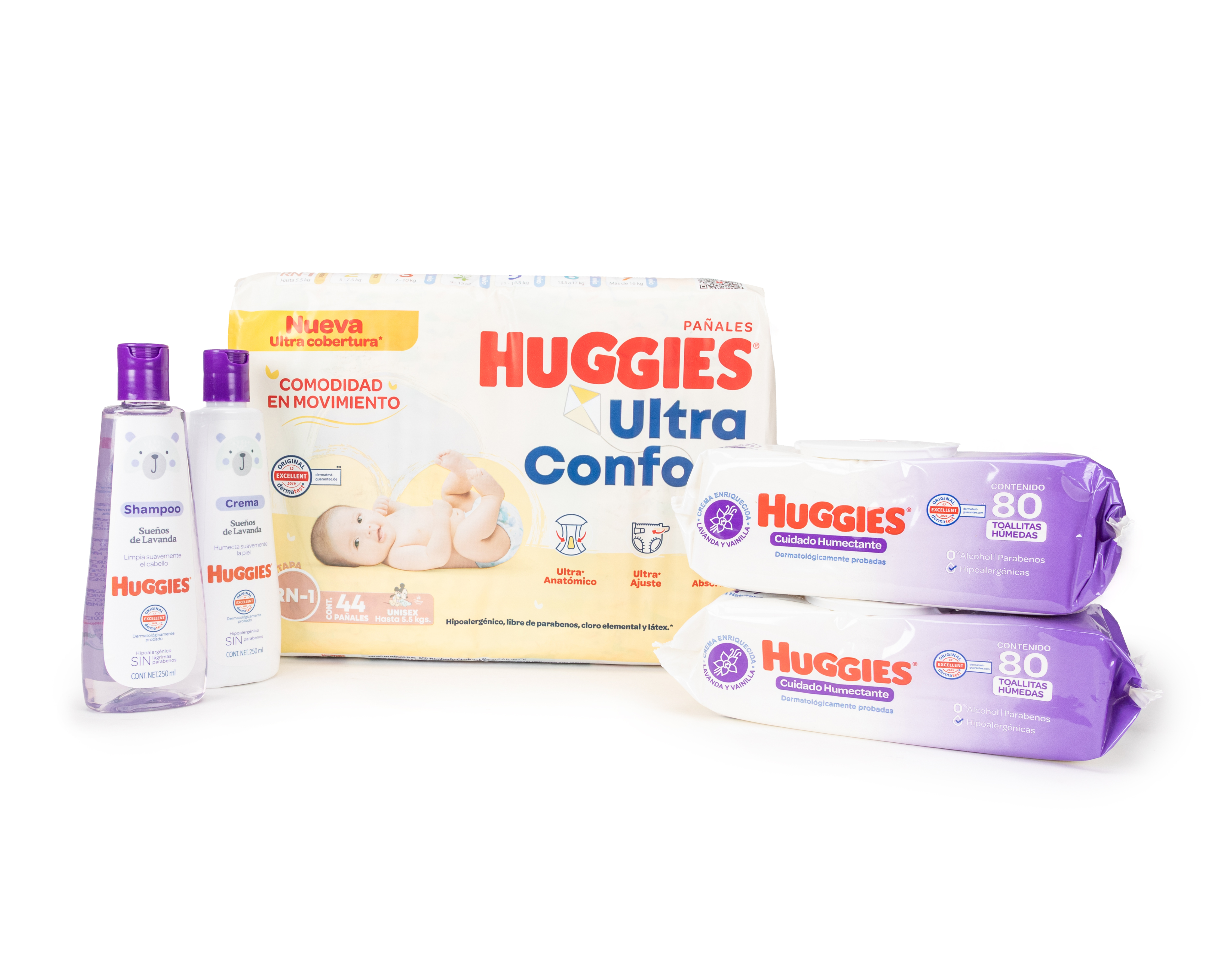 Foto 4 pulgar | Foto 3 | Kit Huggies Sueños de Lavanda 5 Piezas