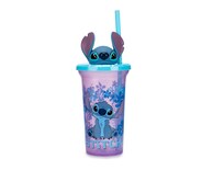 Vaso con Popote de Plástico Disney Lilo & Stitch 400 ml