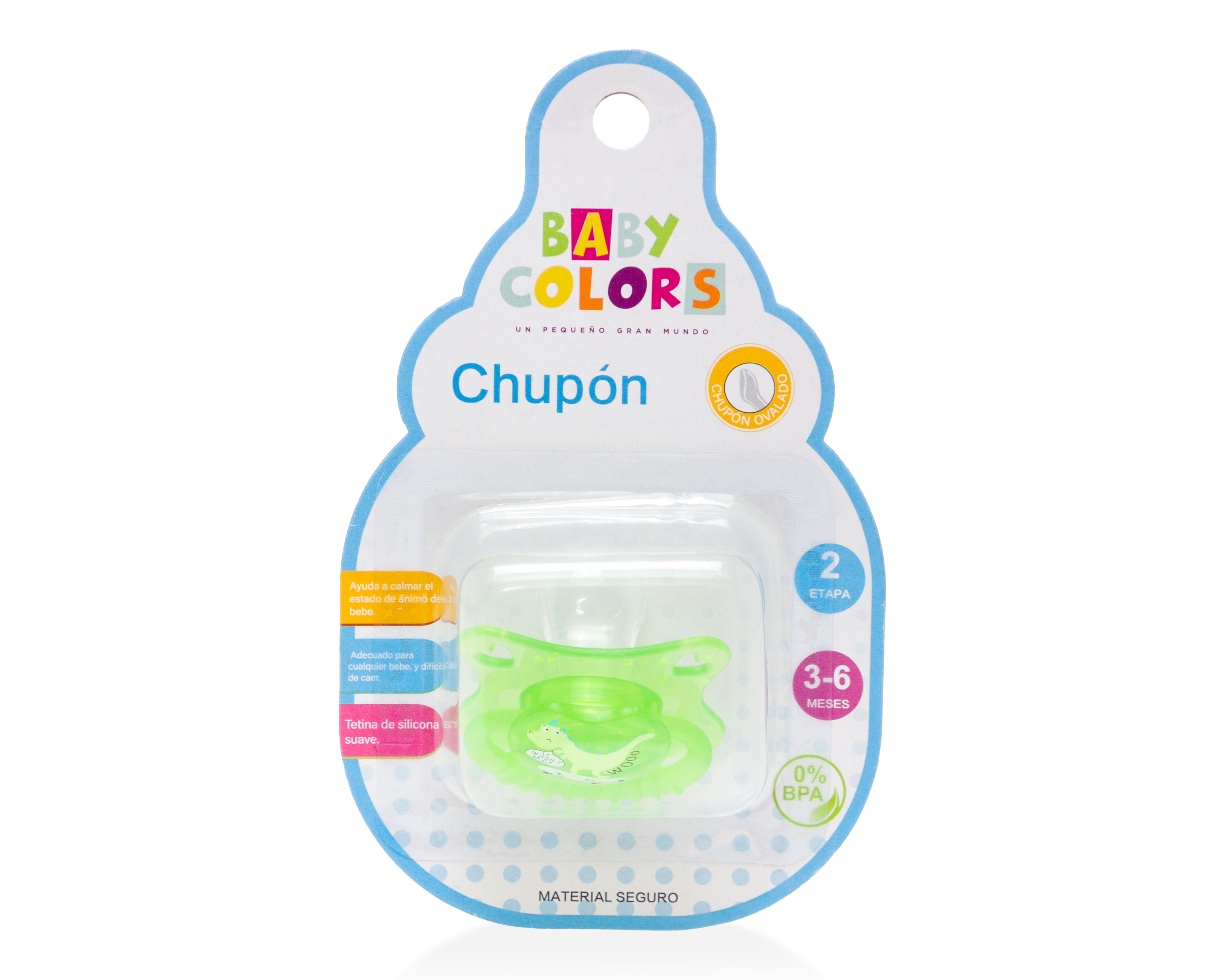 Foto 1 | Foto 1 | Chupón Ovalado Baby Colors