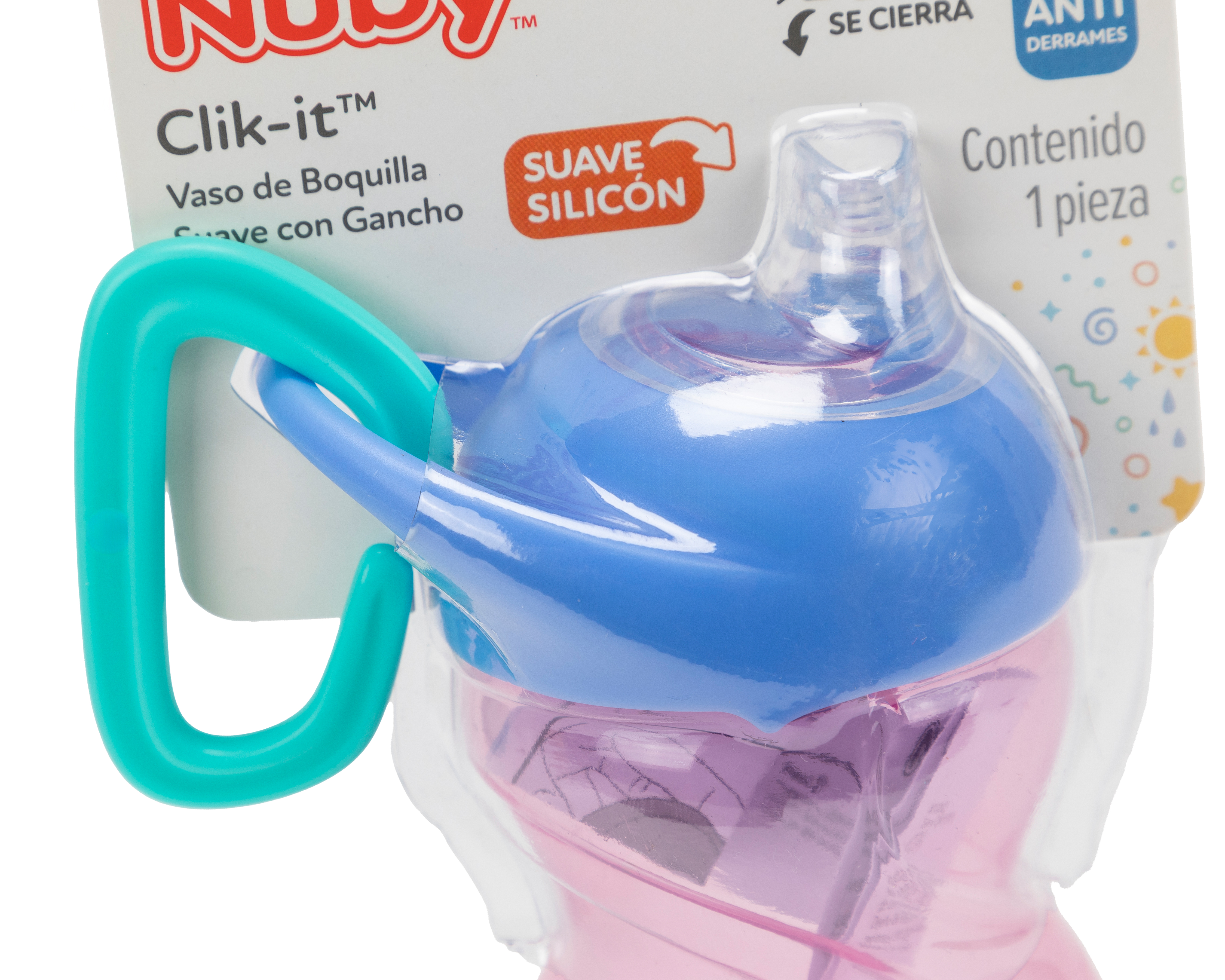 Foto 3 | Foto 3 | Vaso Entrenador Nuby con Gancho 8 oz