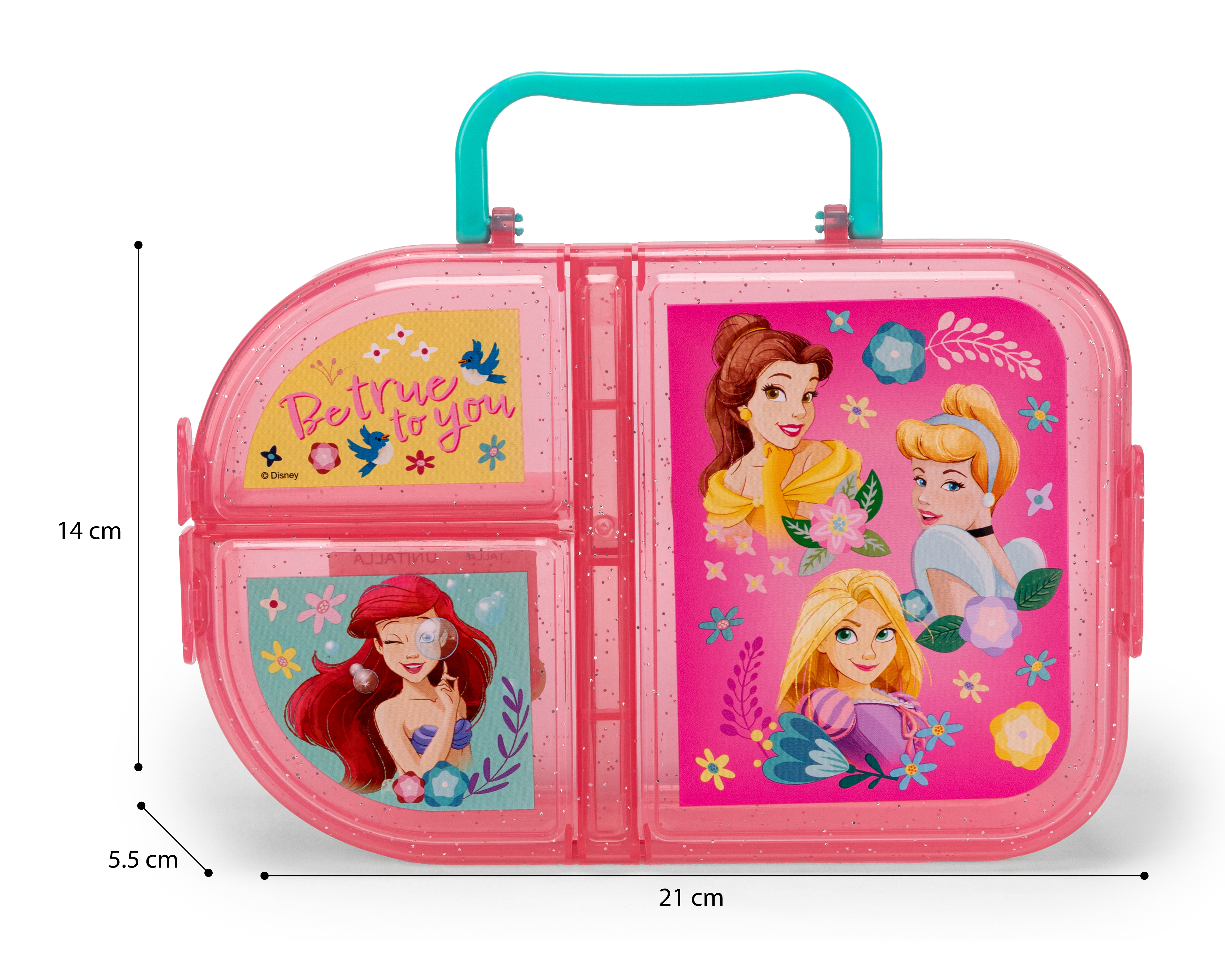 Foto 7 pulgar | Foto 6 | Lonchera Disney Princesas con Divisiones