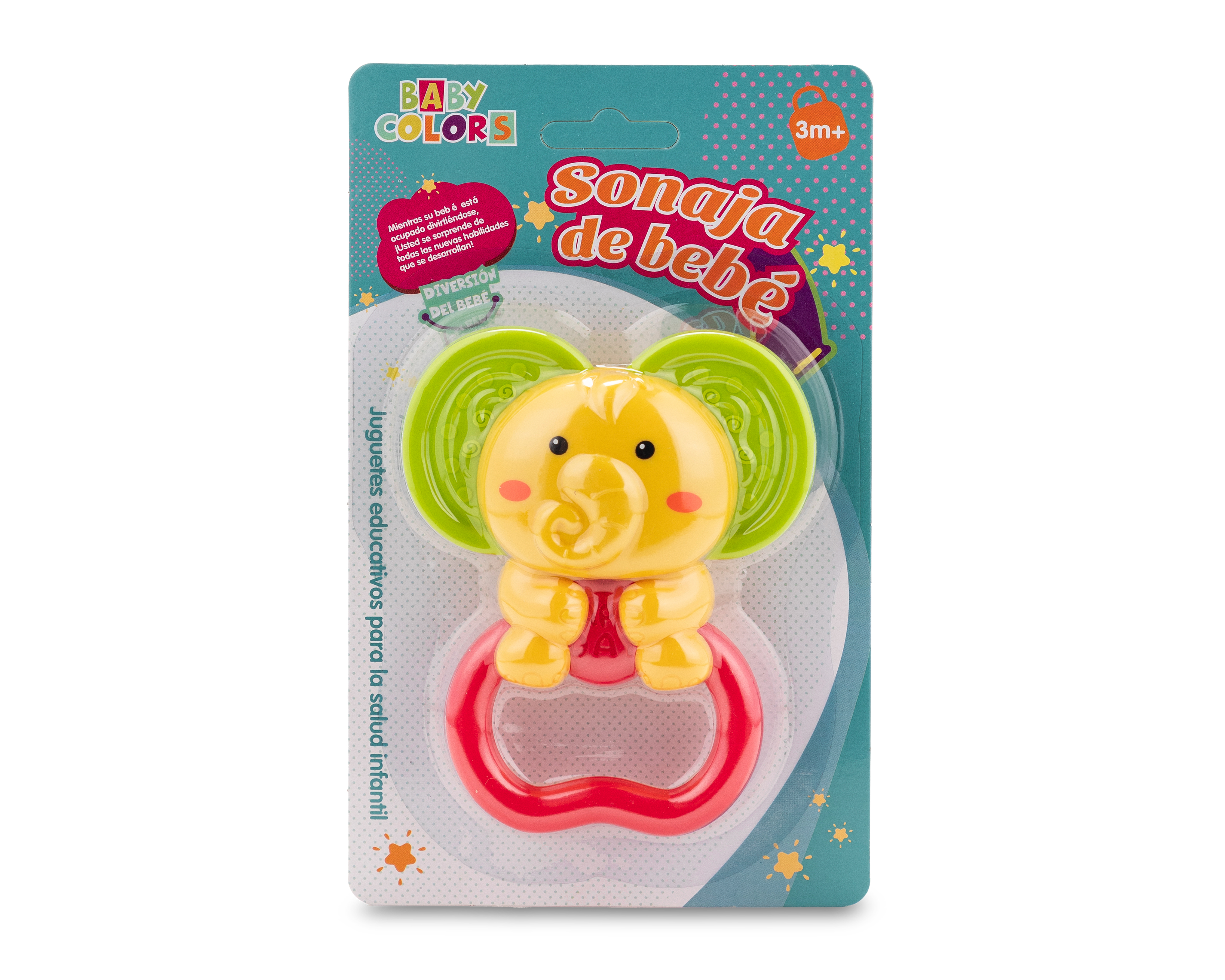 Foto 2 pulgar | Foto 1 | Sonaja para Bebé Baby Colors con Mordedera