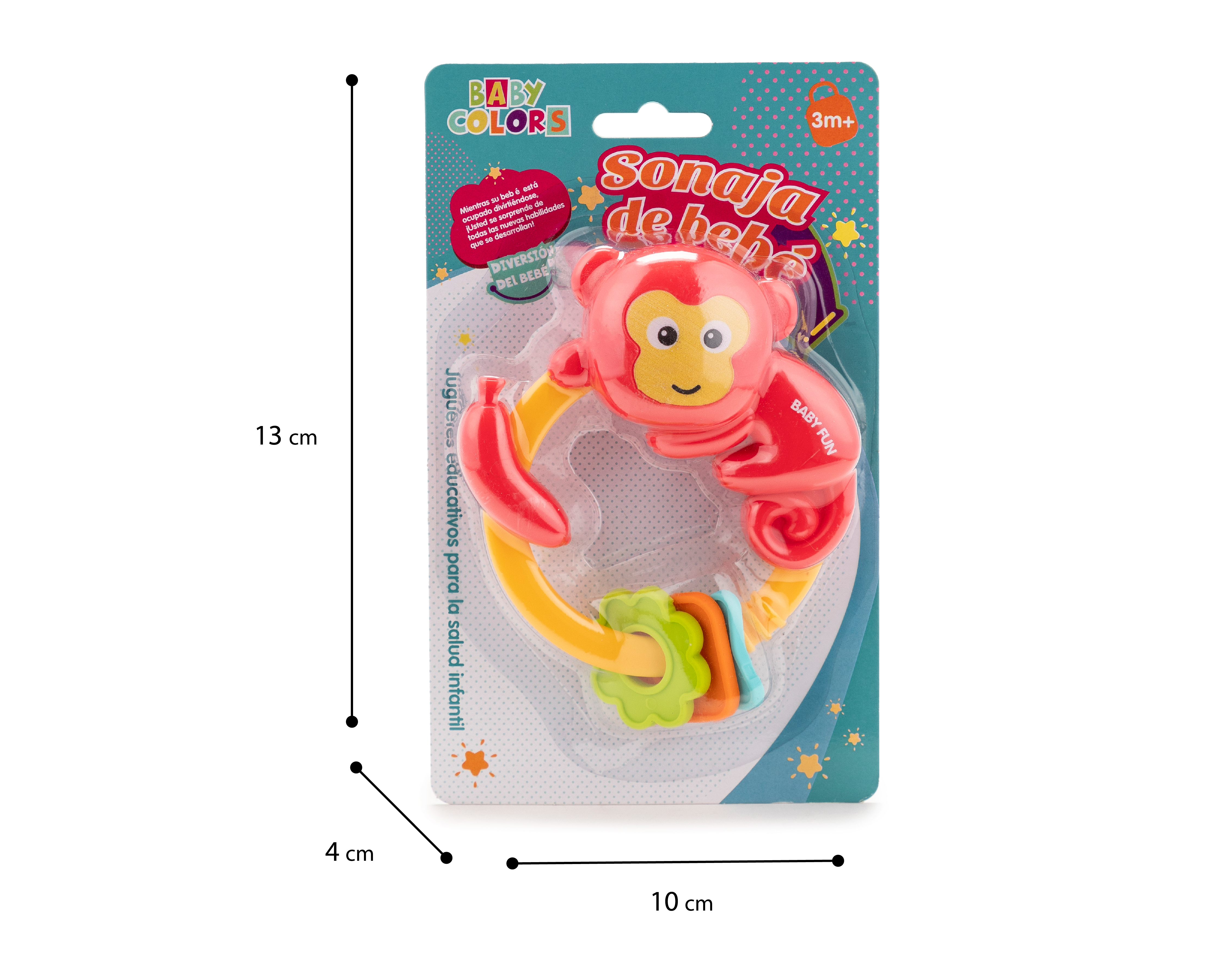 Foto 5 pulgar | Foto 4 | Sonaja para Bebé Baby Colors con Mordedera