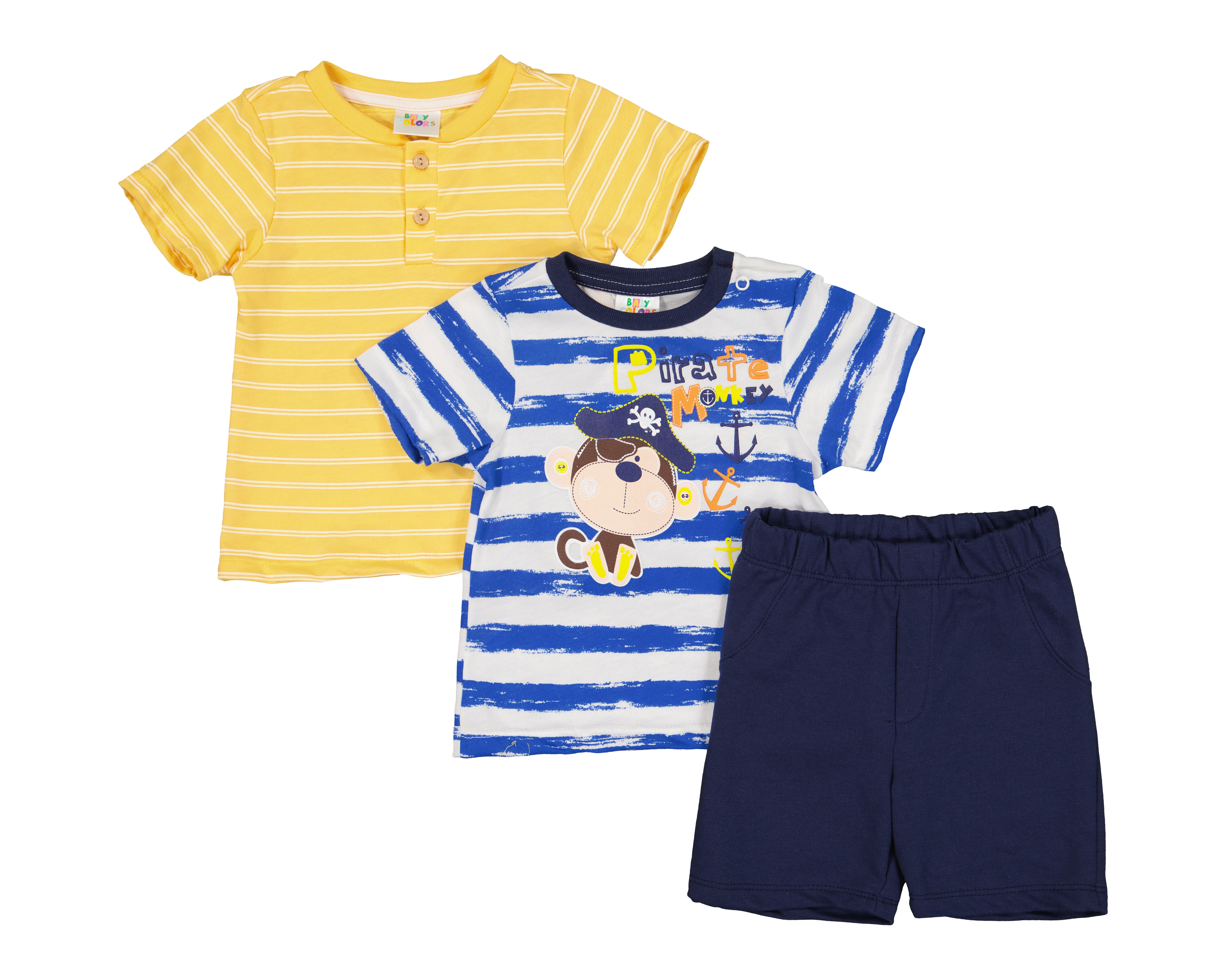 Foto 1 | Foto 1 | Conjunto para Bebé Niño Baby Colors 3 Piezas